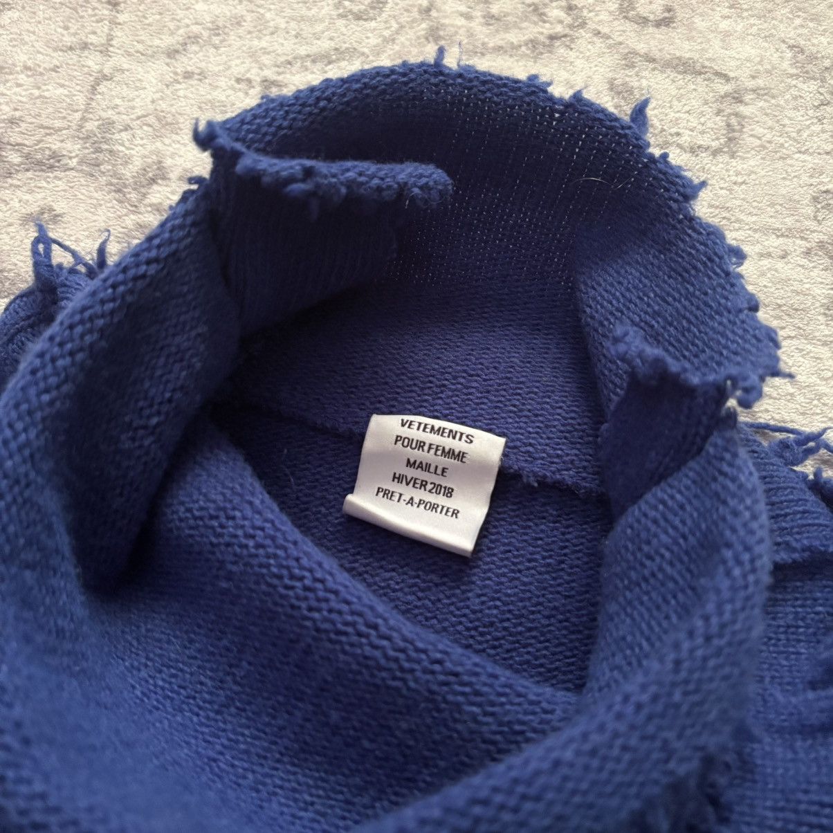 Vetements Vetements AW18 Europe Turtleneck Knit Sweater Oversized Size US XXL / EU 58 / 5 - 8 Thumbnail