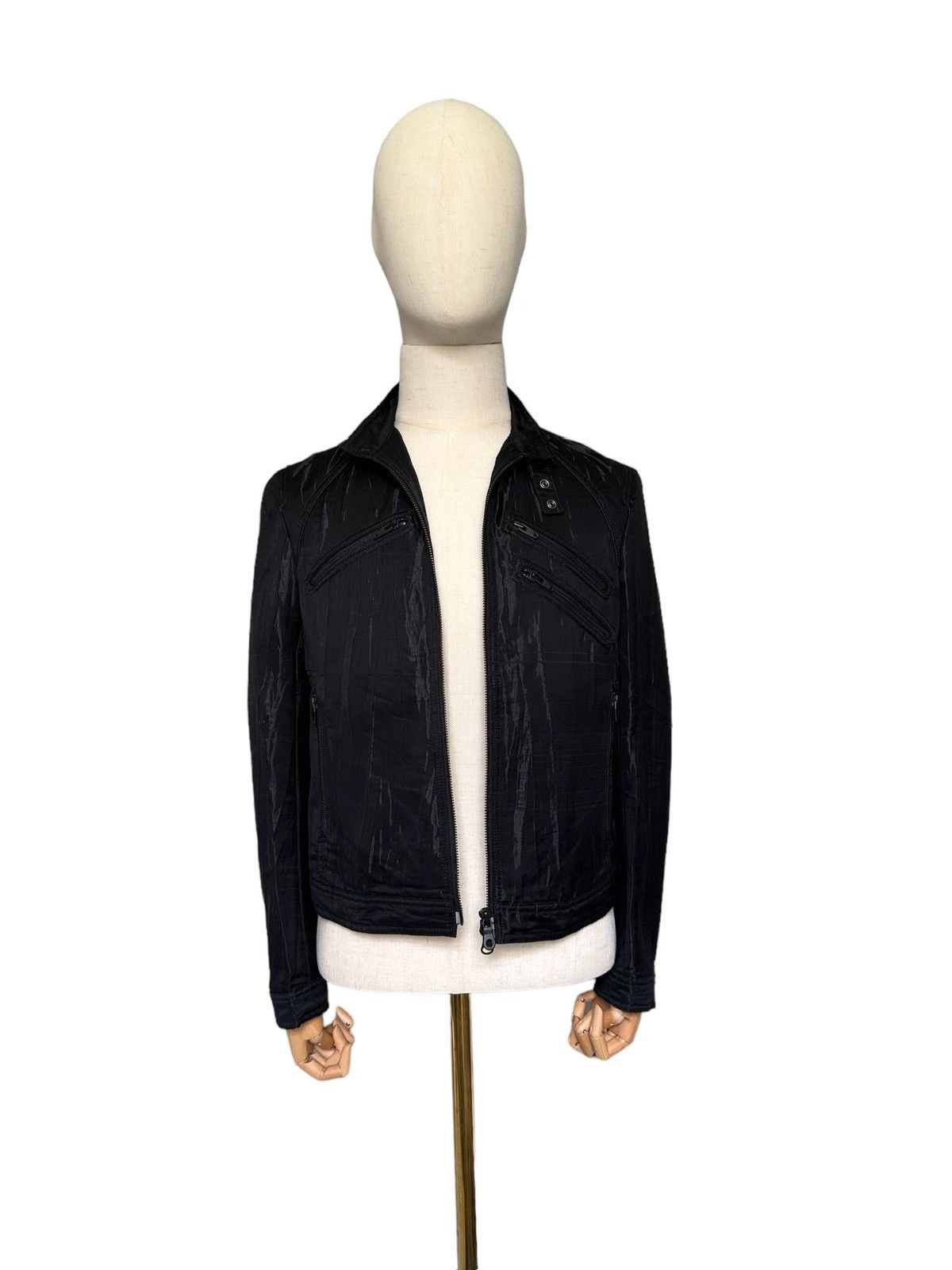 Yohji Yamamoto 00s A.A.R by Yohji Yamamoto biker zipper jacket Size US M / EU 48-50 / 2 - 9 Thumbnail