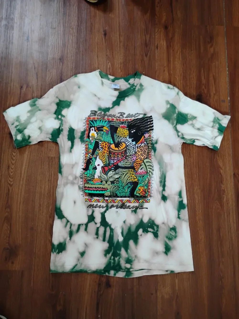Other Vintage Bayou Beat New Orleans Reverse Tie Dye T-Shir Size US L / EU 52-54 / 3 - 2 Thumbnail