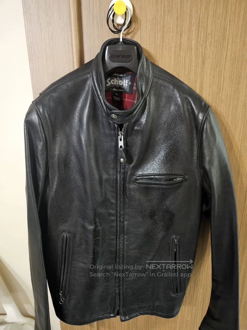 Schott Schott NYC 530 Brown Motorcycle Leather Jacket Size US L / EU 52-54 / 3 - 8 Thumbnail