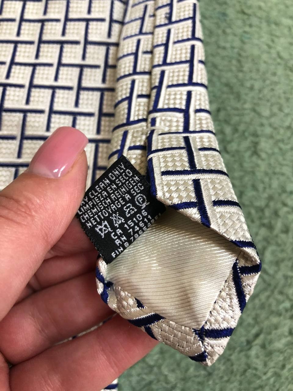 Vintage Vintage Frangi Check Silk Tie Size ONE SIZE - 4 Thumbnail