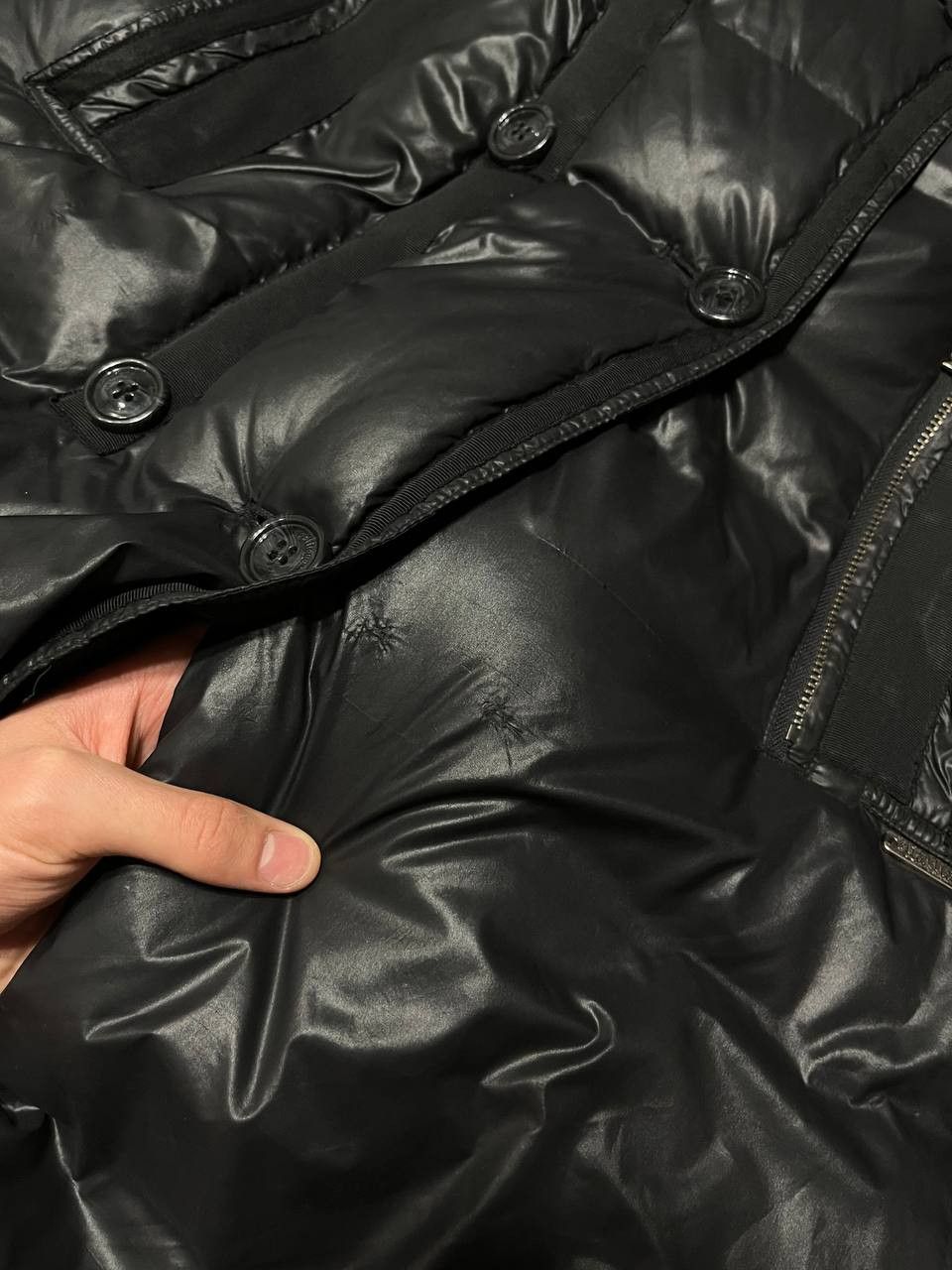 John Galliano John Galliano Women`s Down Puffer Coat Vintage Black Jacket Size M / US 6-8 / IT 42-44 - 18 Thumbnail