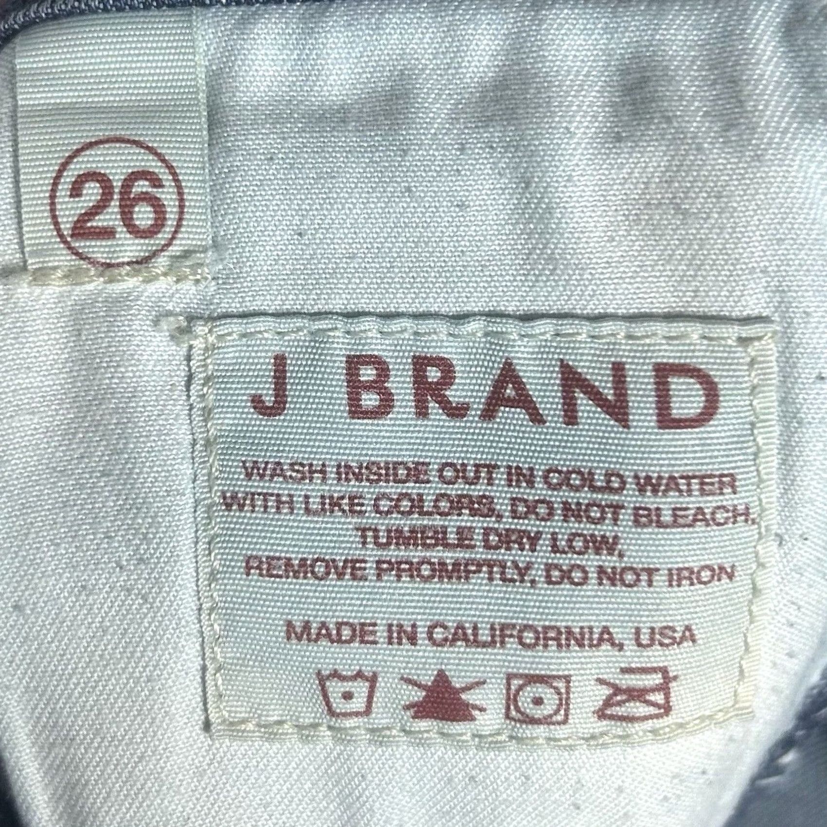 J Brand J Brand Jeans Blue Denim Straight Leg Womens Size 26 Medium Wash Low Rise Denim"} Size 26" / US 2 / IT 38 - 6 Thumbnail