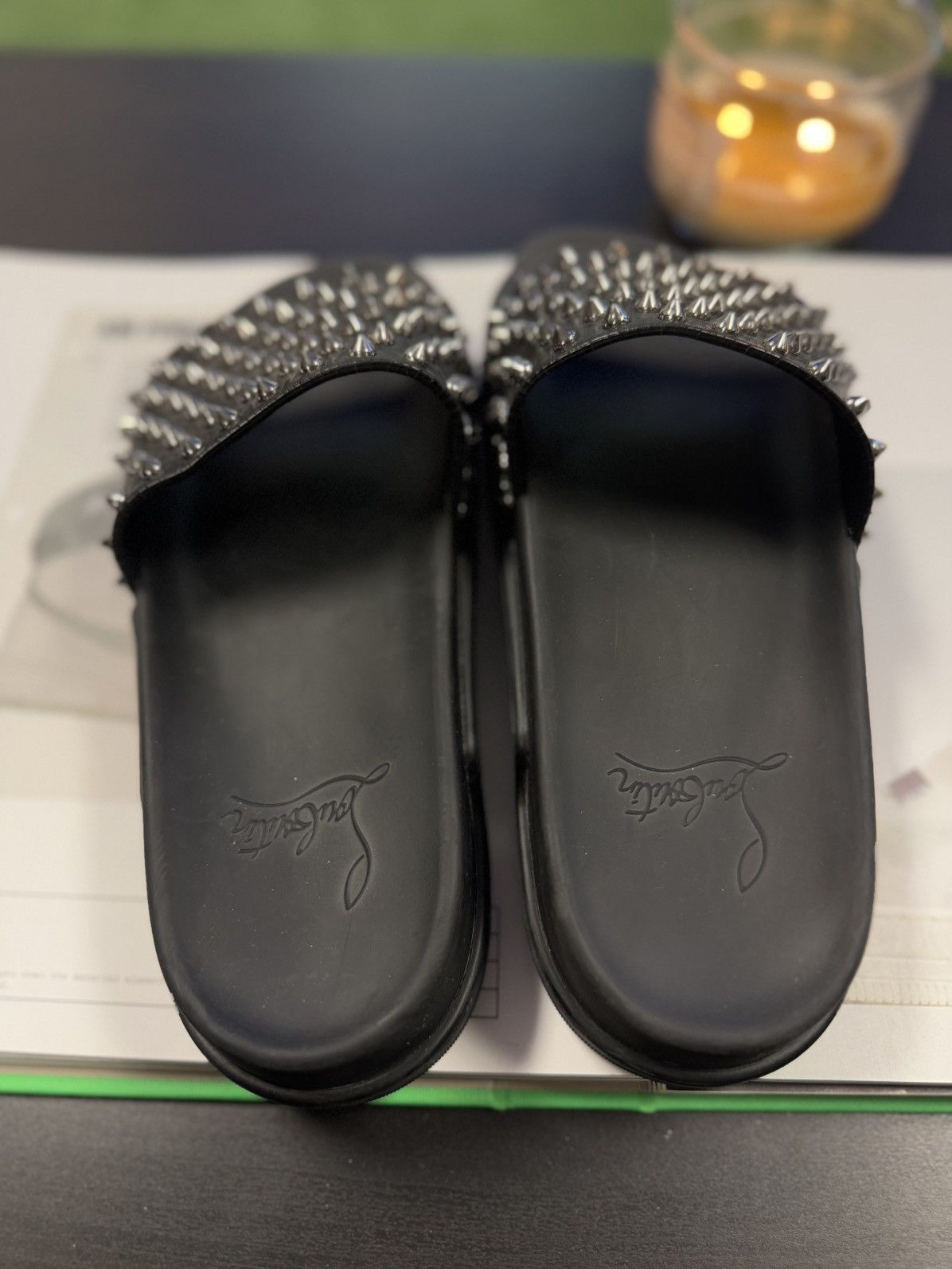 Christian Louboutin Christian Louboutin Spike Slip On Slides Size 39.5 Size US 9.5 / IT 39.5 - 6 Thumbnail