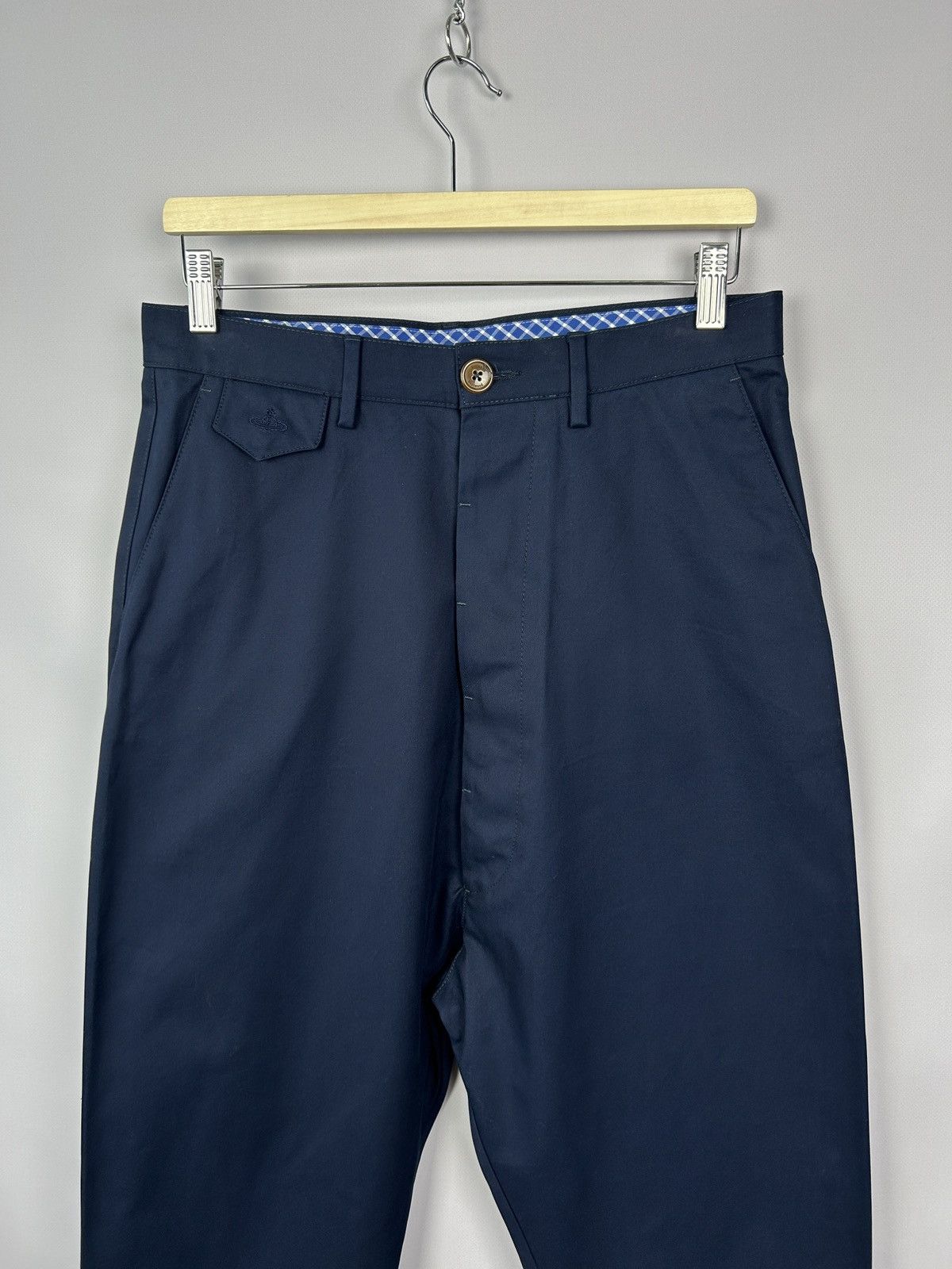 Vivienne Westwood Vivienne Westwood Navy Drop Crotch Chino Pants Trousers W30 Size US 30 / EU 46 - 2 Thumbnail