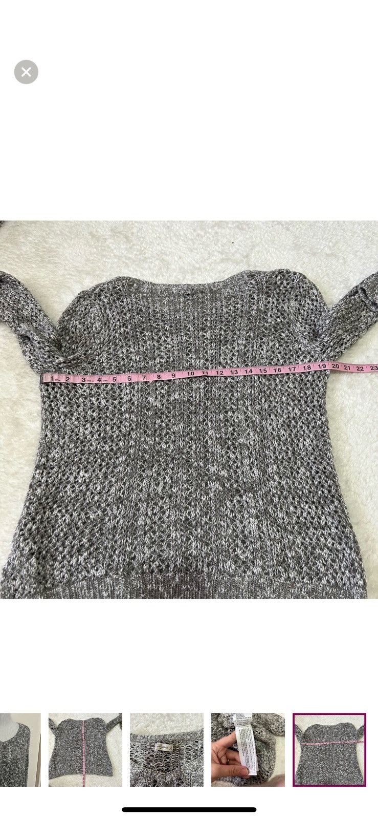 Abercrombie & Fitch Abercrombie and fitch XS grey open knit sweater Size XS / US 0-2 / IT 36-38 - 7 Thumbnail