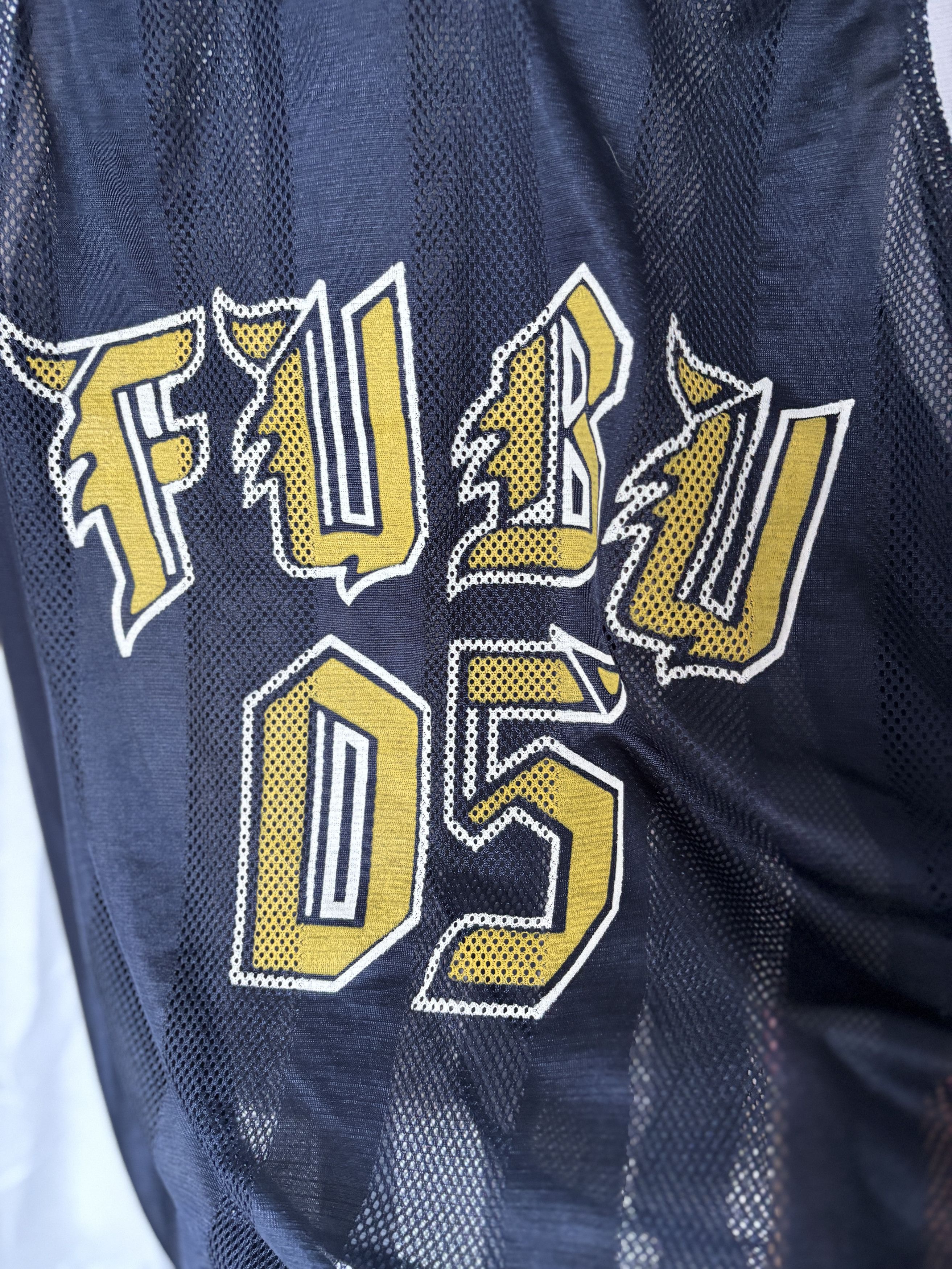 Fubu Vintage FUBU Jersey Tank Top - Navy/Yellow Size US L / EU 52-54 / 3 - 2 Thumbnail
