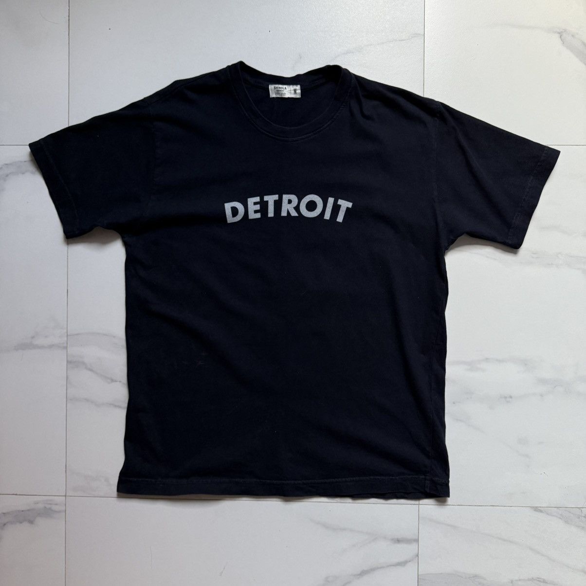 Shinola Shinola Detroit Navy T-Shirt Size US M / EU 48-50 / 2 - 2 Thumbnail