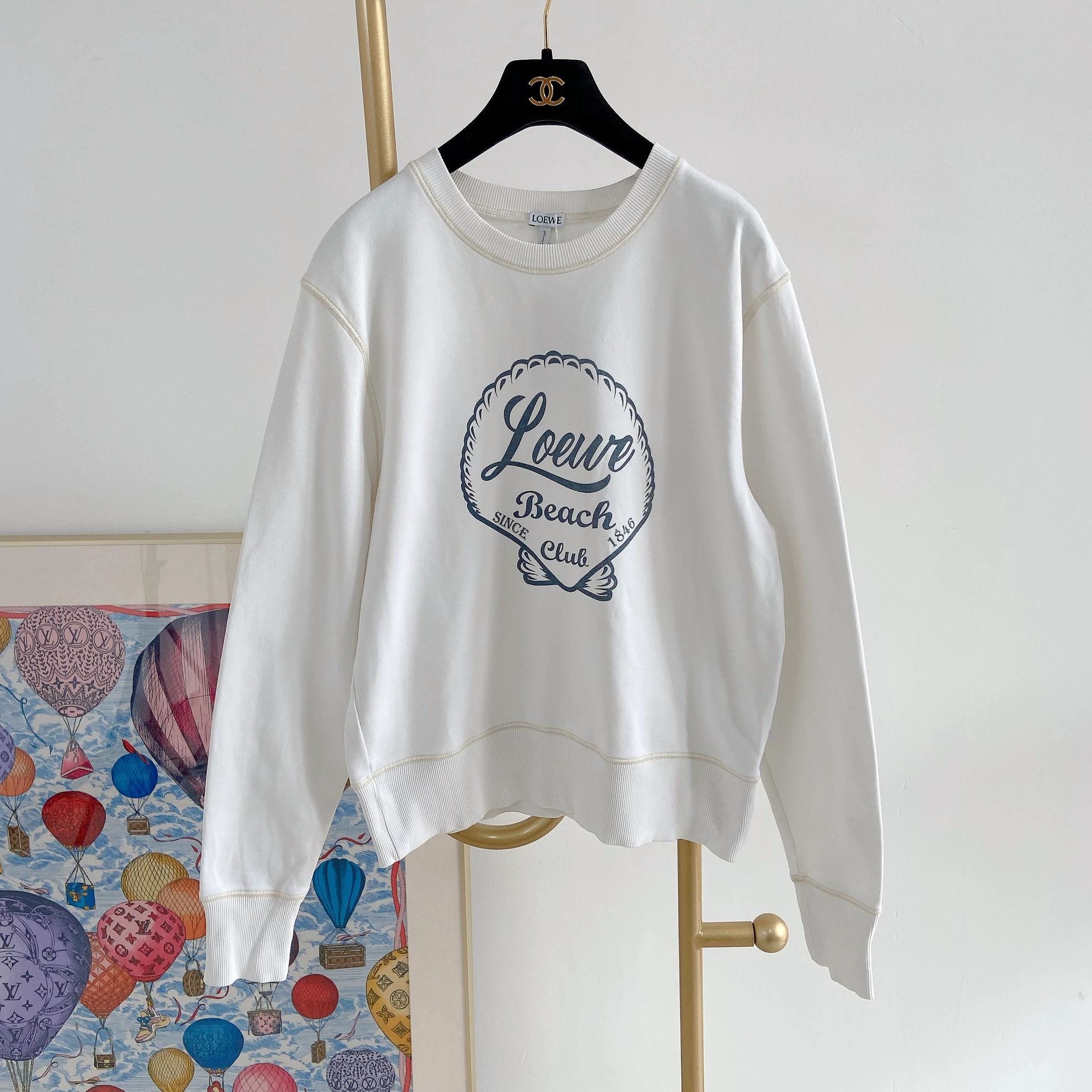 Loewe Loewe White Printed T-Shirt S Size US S / EU 44-46 / 1 - 1 Thumbnail