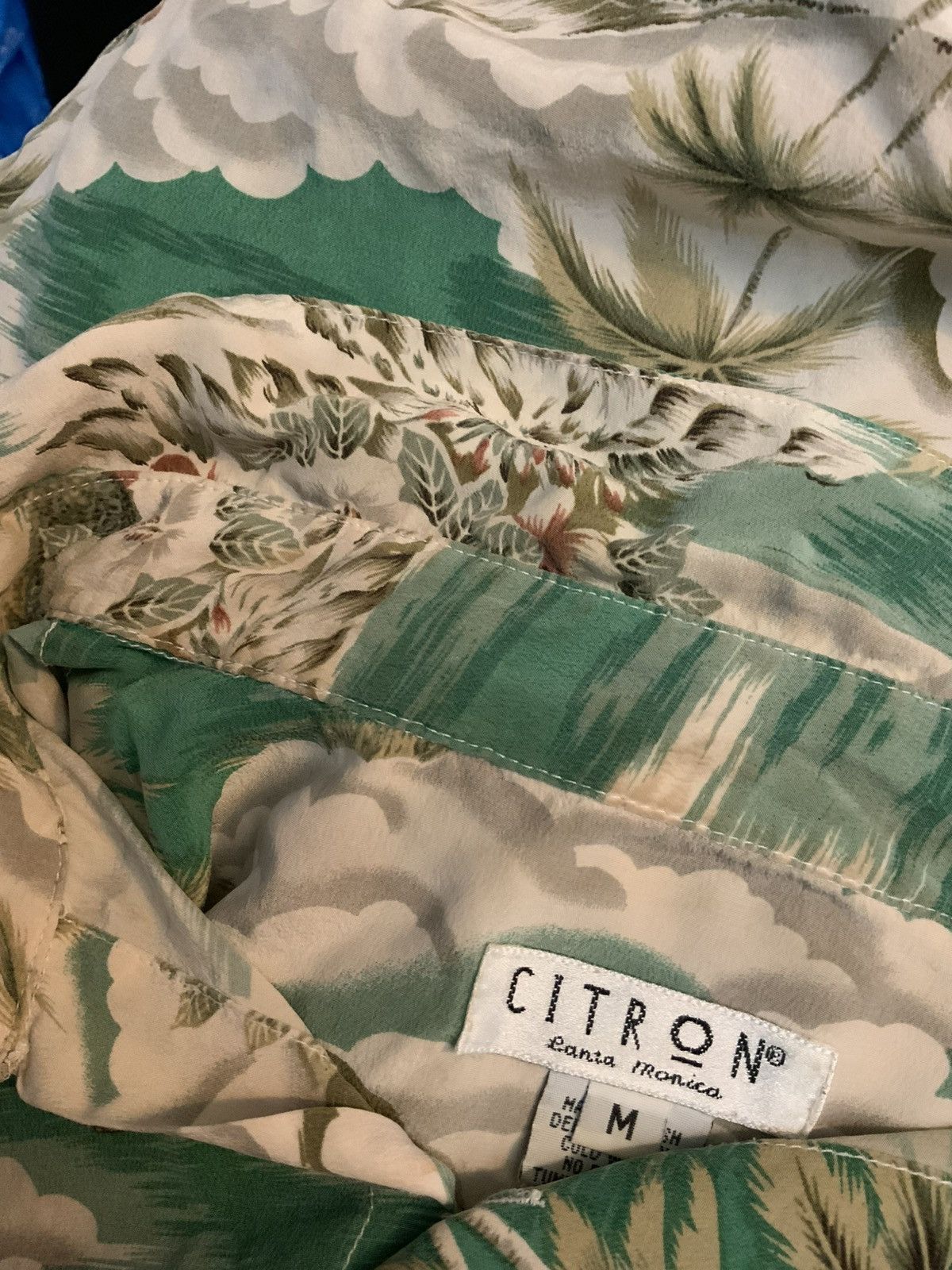 Designer × Vintage Vintage Citron Santa Monica 100% Silk Hawaiian AOP Shirt Size US M / EU 48-50 / 2 - 17 Thumbnail