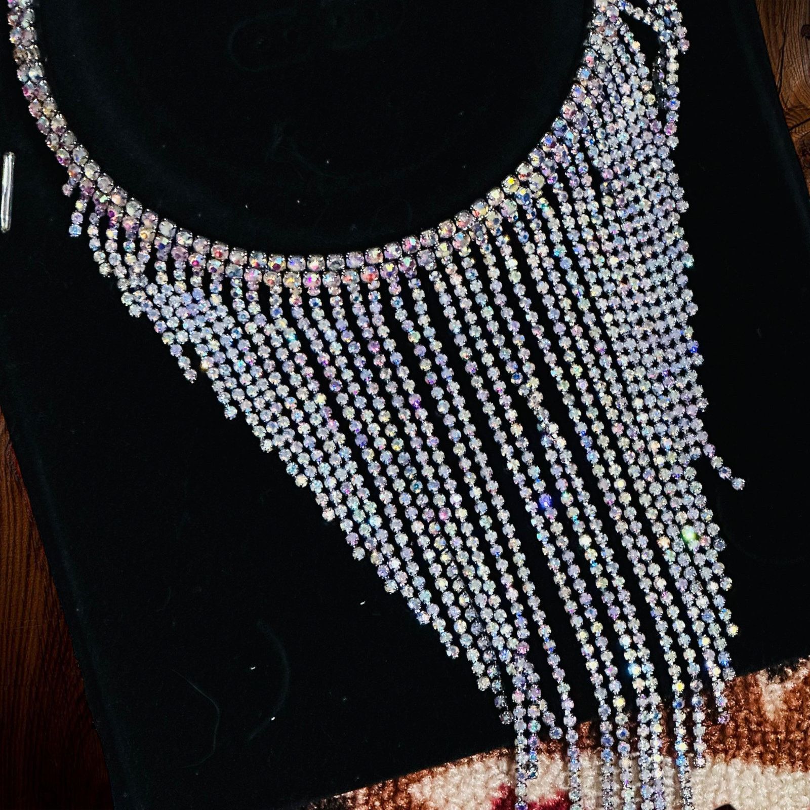 The Unbranded Brand Amrita Singh Statement AB Crystal Choker Size ONE SIZE - 4 Thumbnail