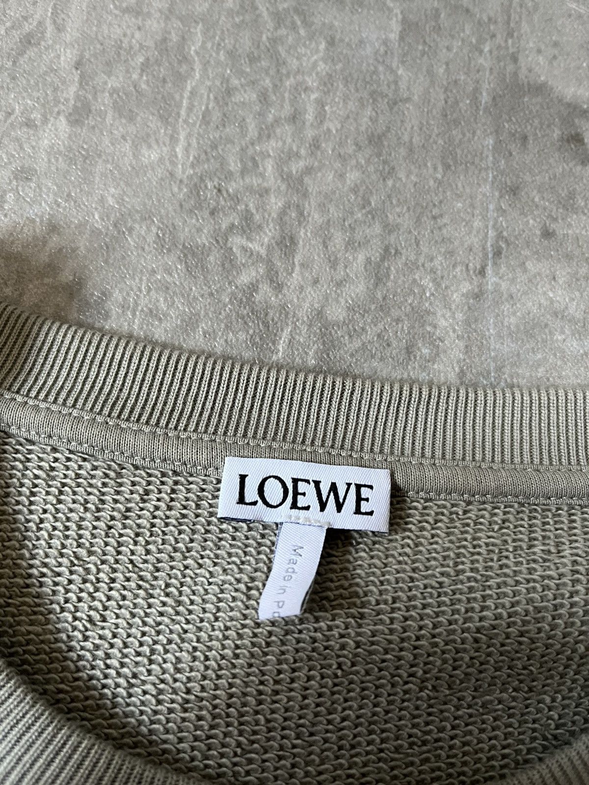Loewe Loewe khaki embroidered logo sweatshirt by JW Anderson Size US L / EU 52-54 / 3 - 6 Thumbnail