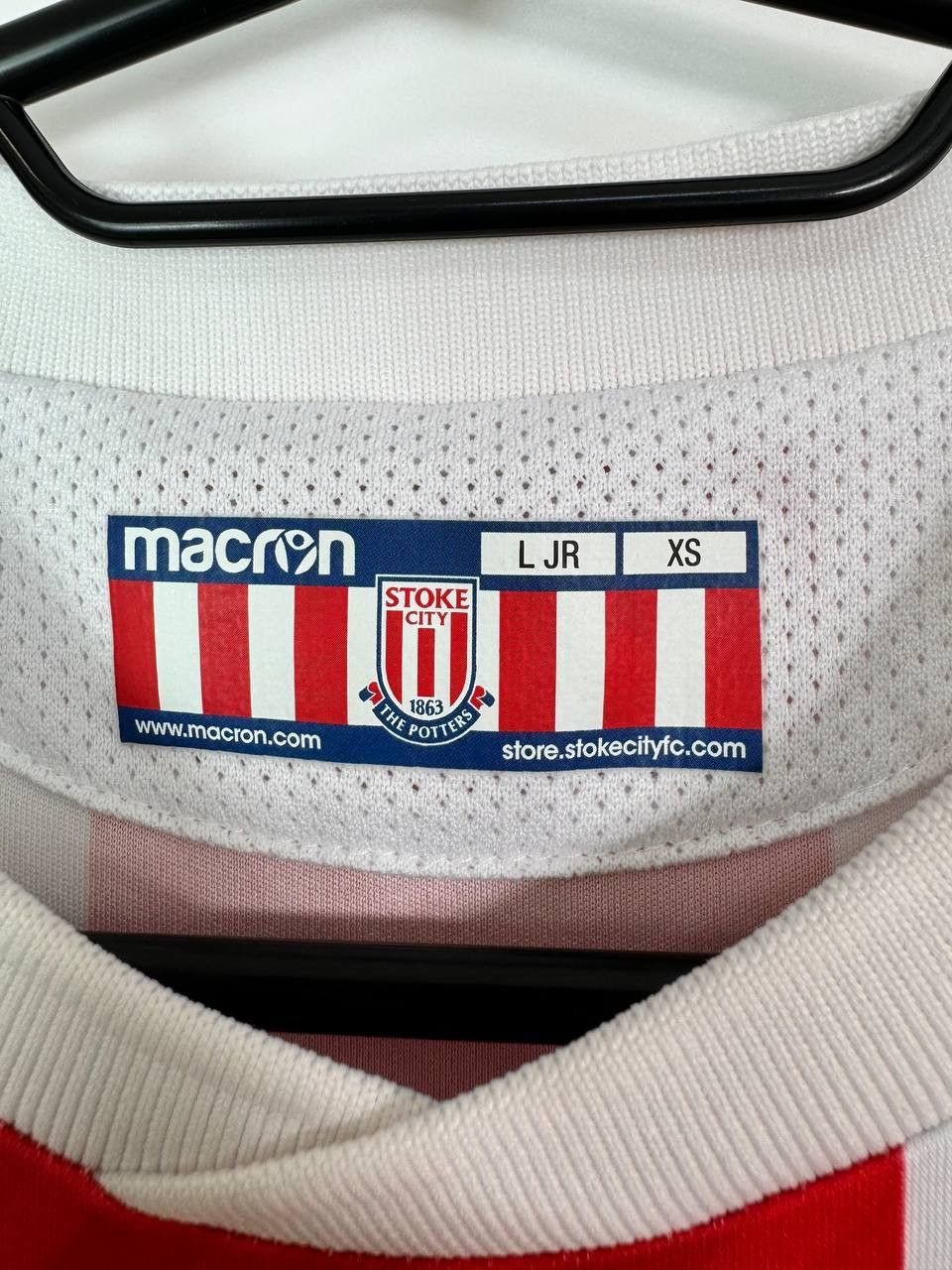 Macron Vintage Stoke City Home Memorabilia Football Shirts Size US XS / EU 42 / 0 - 3 Thumbnail