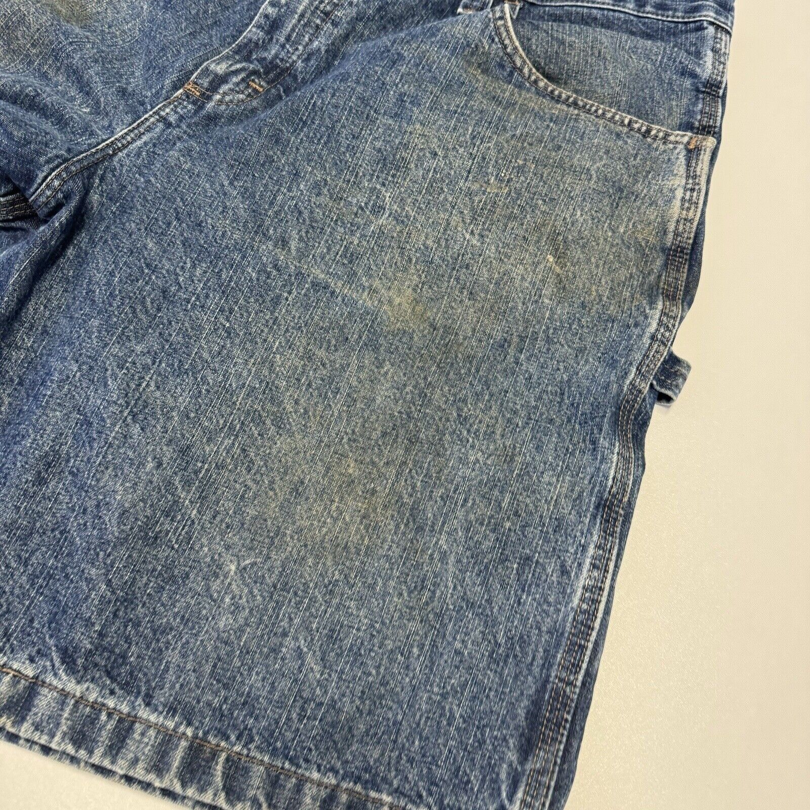 Wrangler Wrangler Jorts Mens 38 Regular Blue Y2k Carpenter Denim Shor Size US 38 / EU 54 - 4 Thumbnail
