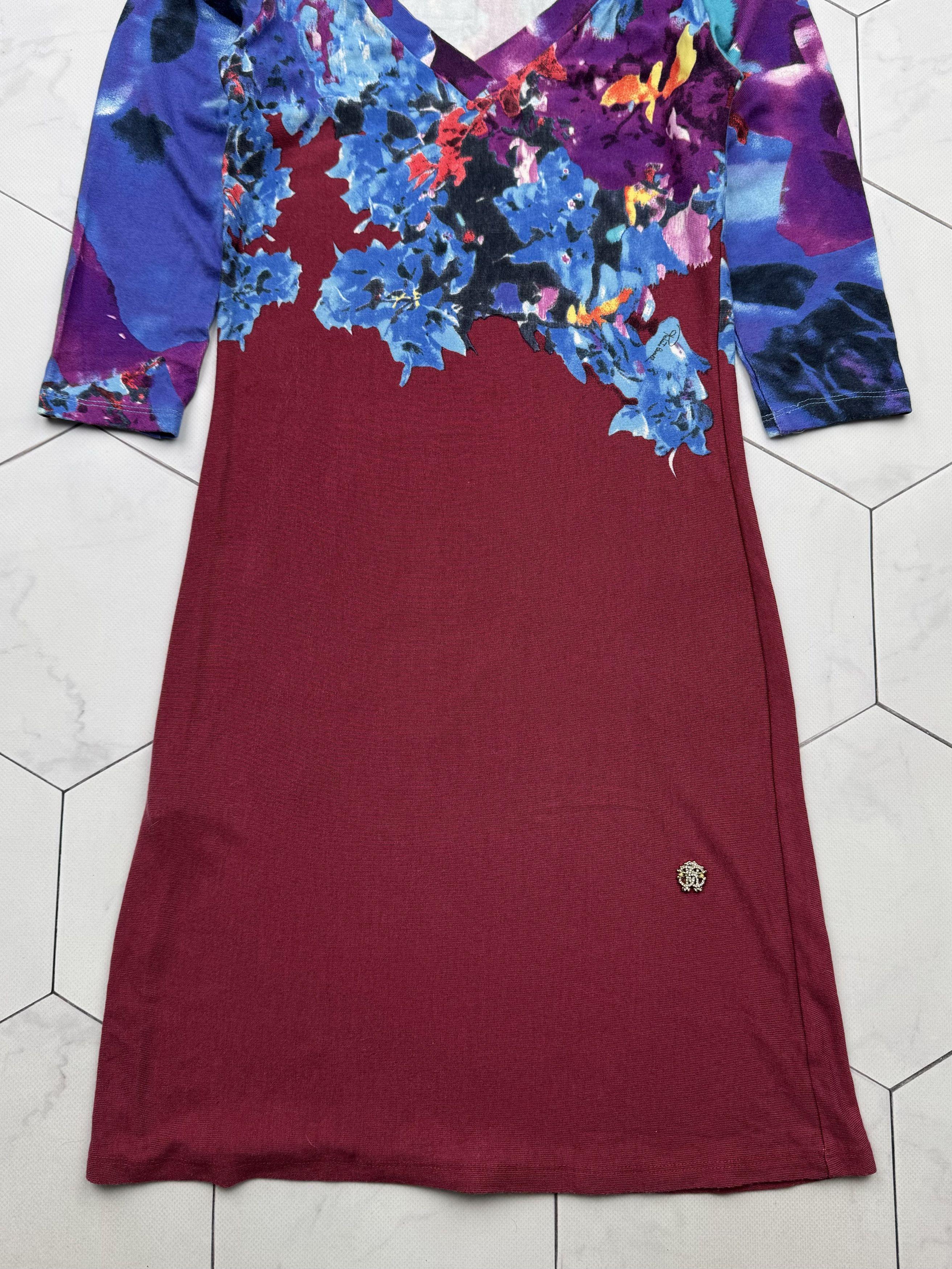 Roberto Cavalli Roberto Cavalli Printed Dress (B274) Size S / US 4 / IT 40 - 3 Thumbnail