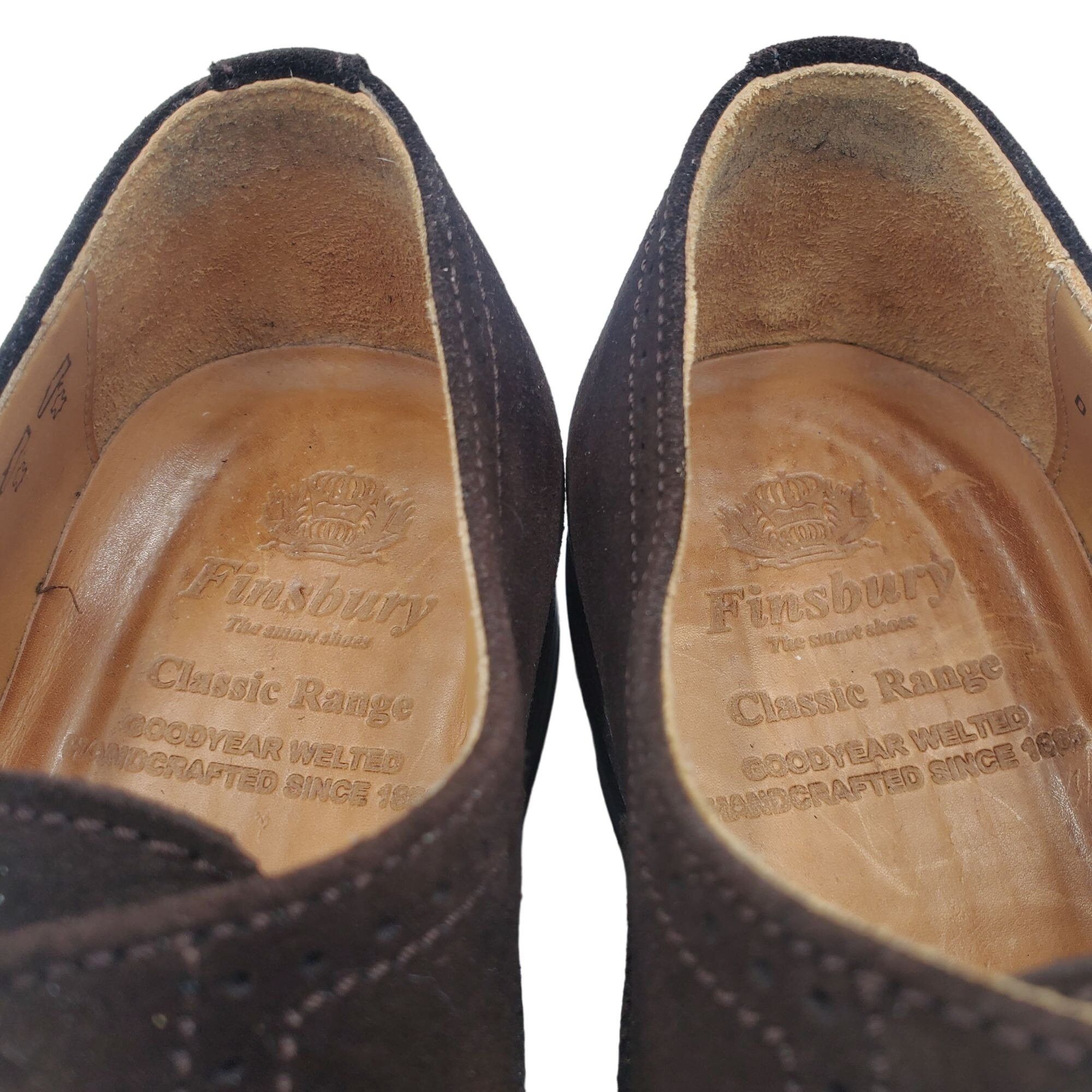 Other UK England Finsbury Dress Shoes Mens 6.5 Brown Suede Leather Size US 6.5 / EU 39-40 - 10 Thumbnail