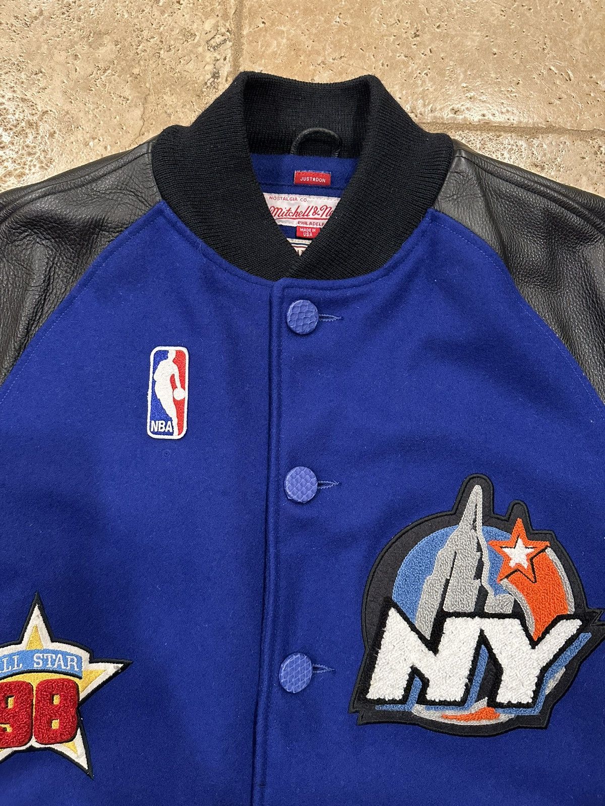 Just Don Just Don x Mitchell & Ness 1998 NBA All Star Varsity Jacket Size US XL / EU 56 / 4 - 9 Thumbnail