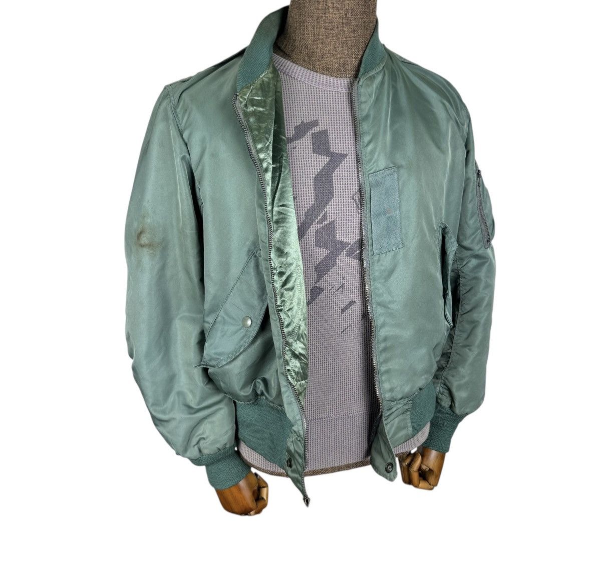 Hope ☀️HOPE MFG TYPE L2B USAF MA-1 FLYERS BOMBER JACKET Size US S / EU 44-46 / 1 - 3 Thumbnail