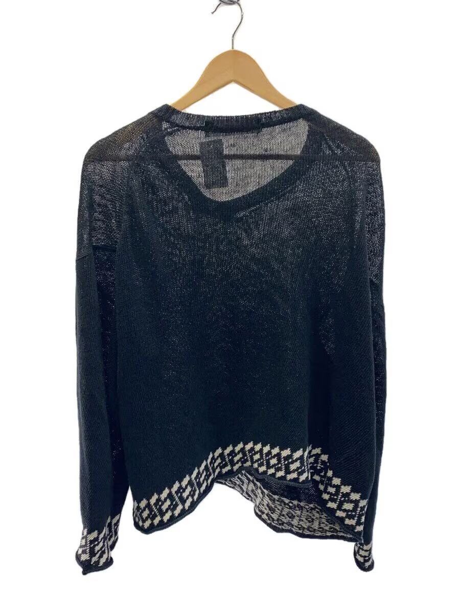 Comme des Garcons Homme 1997 Pattern Linen Knit Sweater Size US M / EU 48-50 / 2 - 2 Thumbnail
