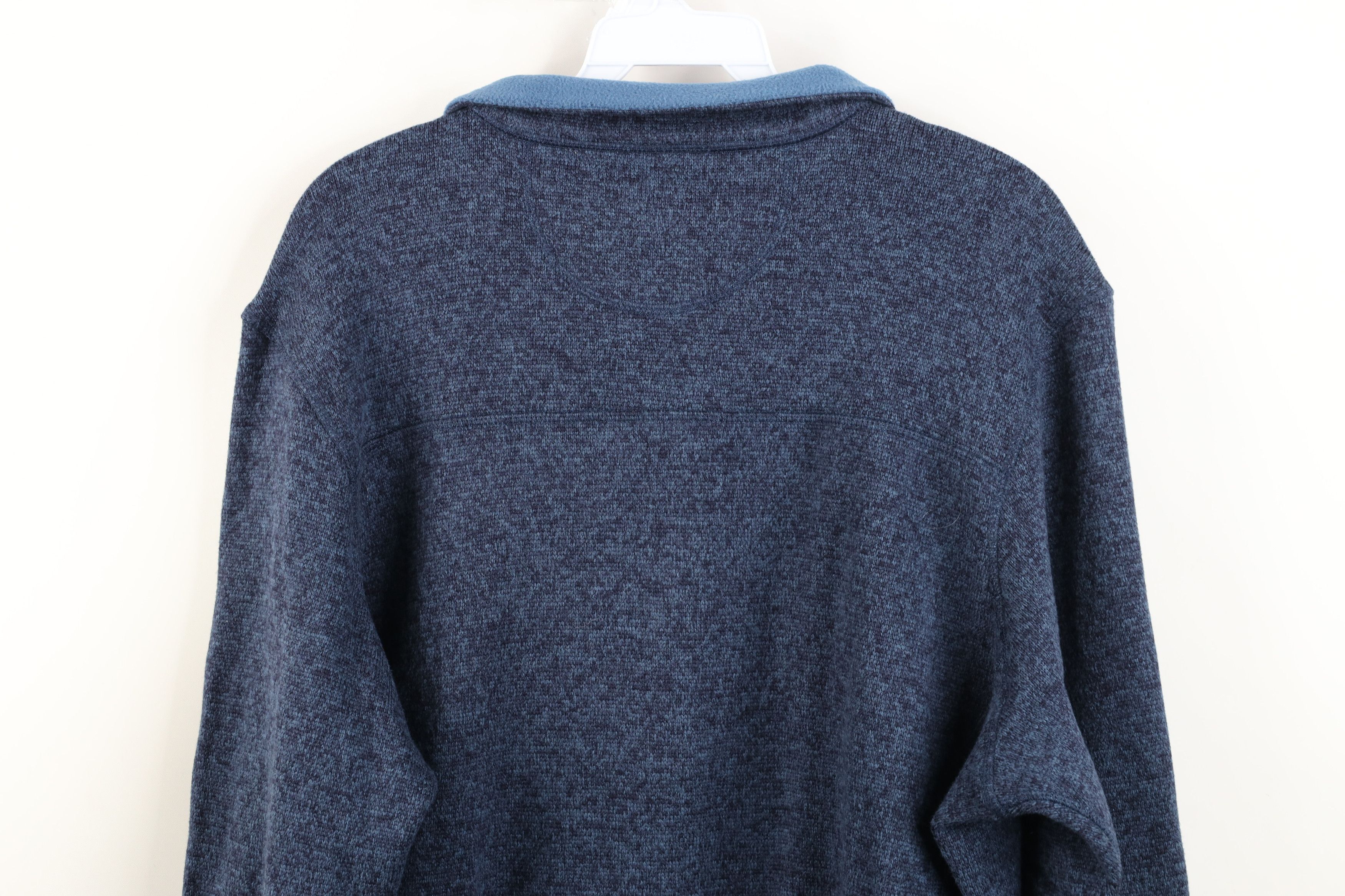 Woolrich Woolen Mills Vintage Y2K Woolrich Knit 1/4 Half Zip Pullover Sweater Blue Size US L / EU 52-54 / 3 - 11 Thumbnail