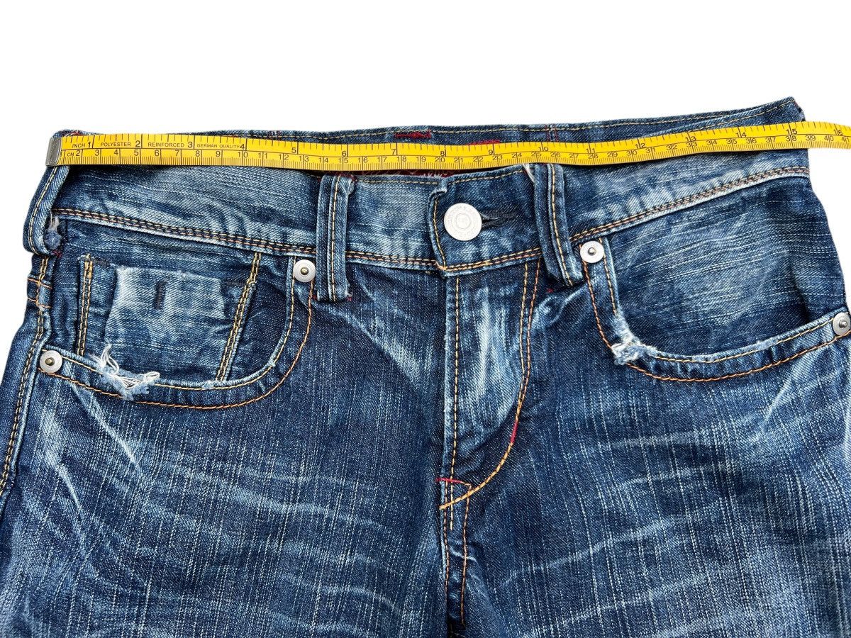 Japanese Brand Liberto Japan Paint Splatter Distressed Denim Jeans 30x27 Size 30" / US 8 / IT 44 - 13 Thumbnail