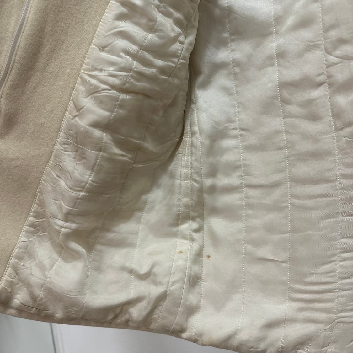 Helmut Lang o1tko10125 Archive Wool Coat in Beige Size US XS / EU 42 / 0 - 5 Thumbnail
