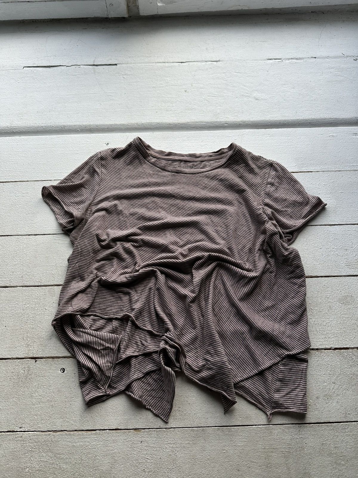Allsaints 🚨ALLSAINTS WOMEN ASYMMETRICAL T-SHIRT TOP LUXURY OPIUM Size M / US 6-8 / IT 42-44 - 1 Thumbnail