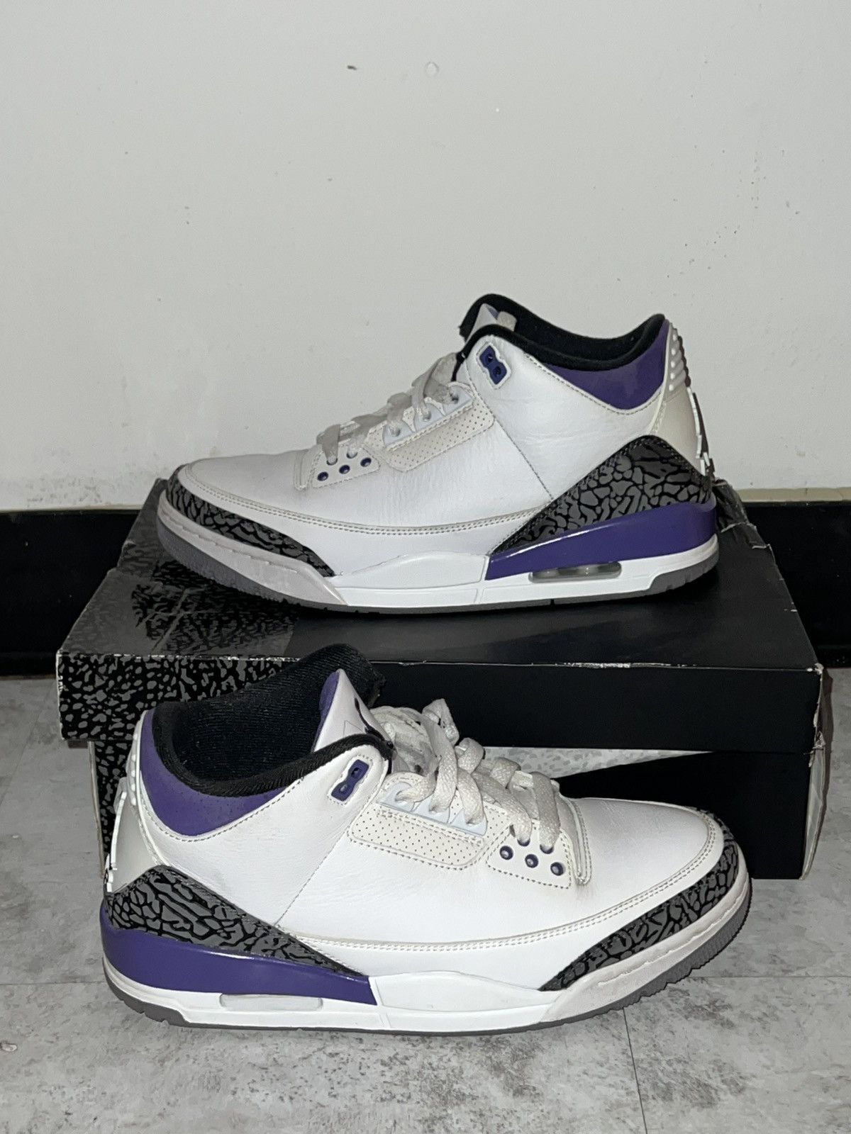 Jordan Brand Purple Air Jordan 3s Size US 9 / IT 39 - 1 Thumbnail