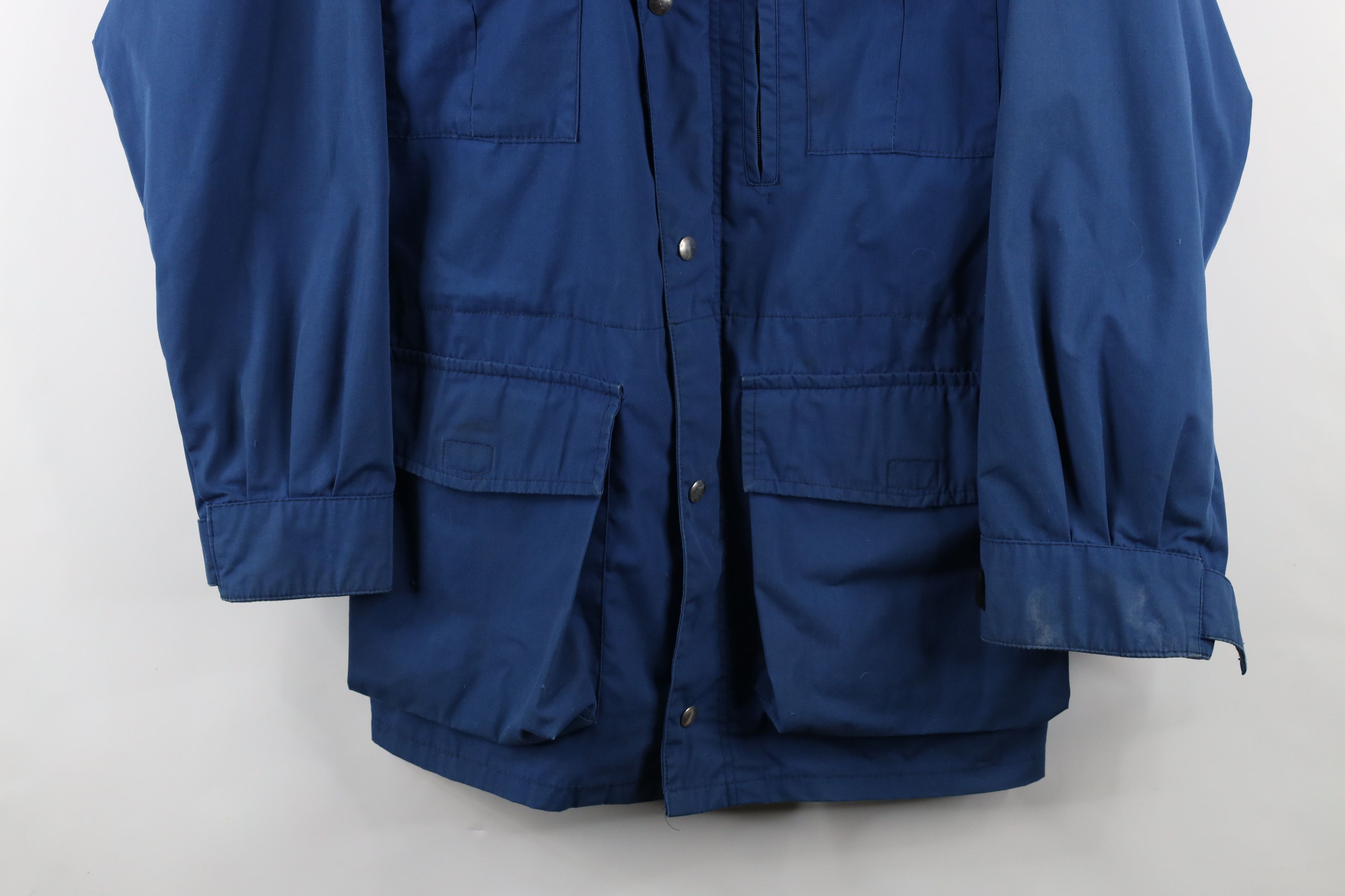 Rei × Vintage Vintage 80s 90s REI Full Zip Hooded Parka Jacket Blue USA Size US XL / EU 56 / 4 - 3 Thumbnail