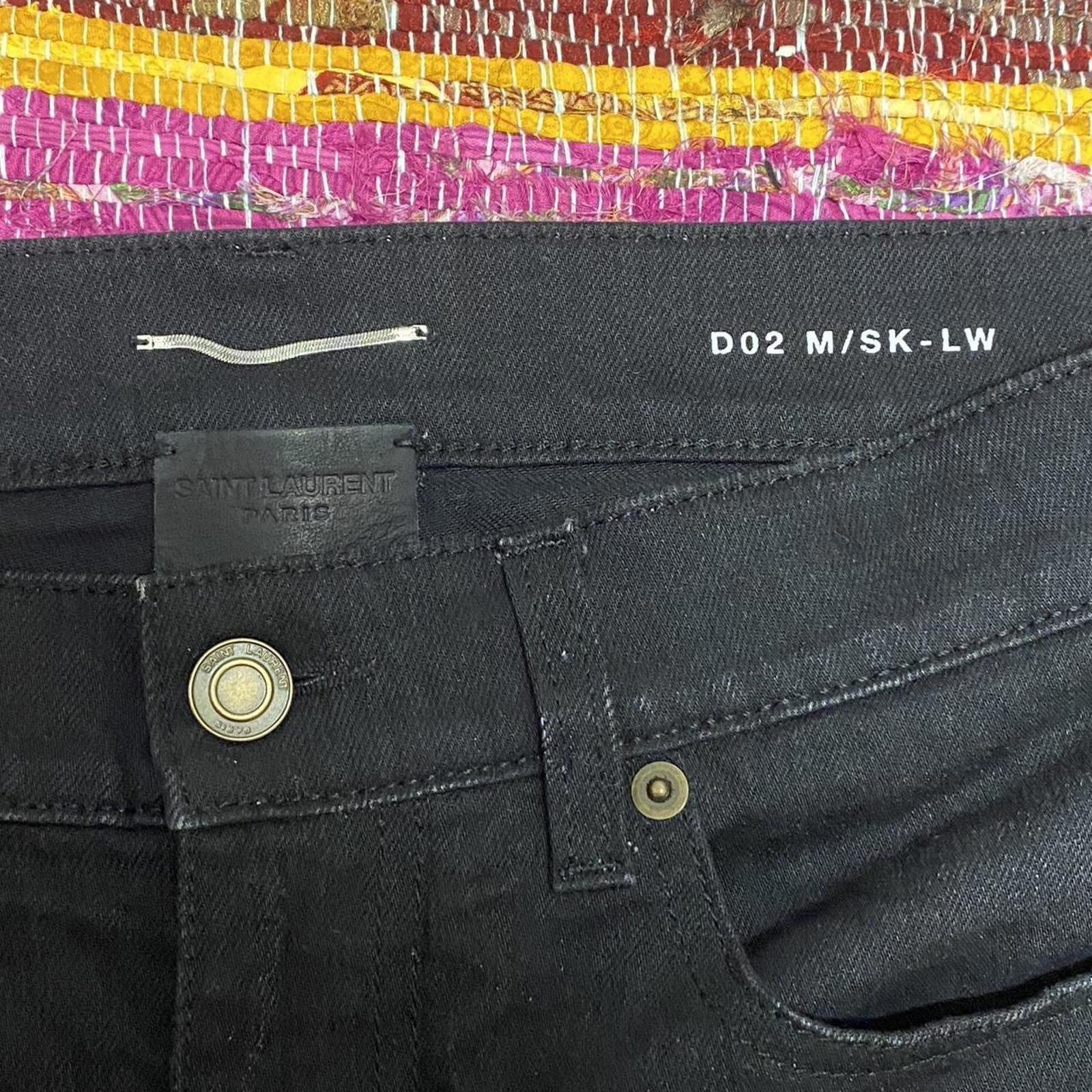 Saint Laurent Paris Saint Laurent YSL - Black Denim skinny Jeans DO2 M/SK - LW Size US 32 / EU 48 - 1 Thumbnail