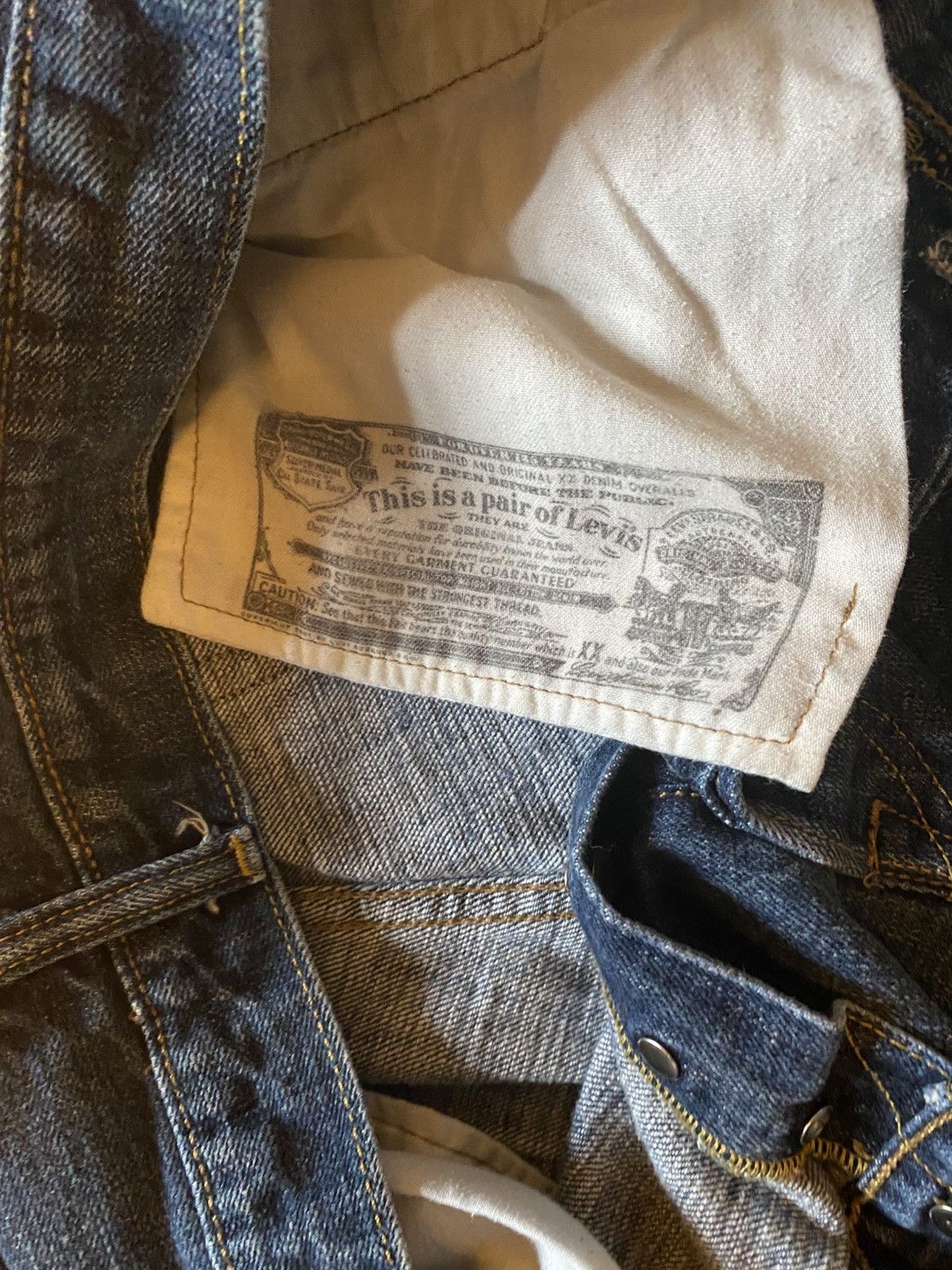Levi's × Vintage Levi’s 501 Rare Blank Red Tab 36x32 Size US 36 / EU 52 - 4 Thumbnail