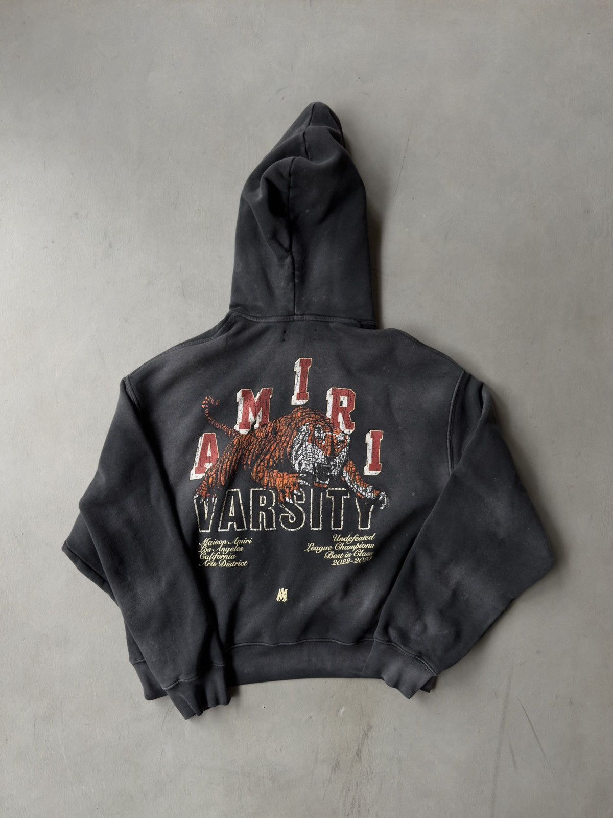 Amiri Amiri Black & White Tiger Varsity Logo Hoodie Size US L / EU 52-54 / 3 - 2 Thumbnail