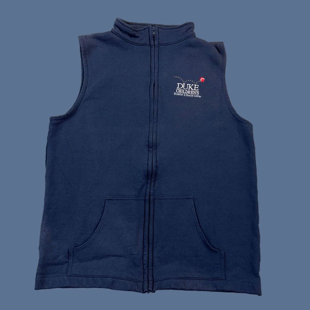 Vintage VINTAGE The Cotton Exchange Vest Mens M Full Zip Blue Windbreaker Casual Outside Embroidered Logo Zipper 90s Sports Outdoor Retro Mens Size US M / EU 48-50 / 2 - 1 Thumbnail