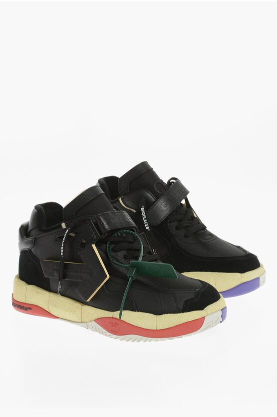 image of Off White Panelled Puzzle Couture Low-Top Sneakers, Men's (Size 9)