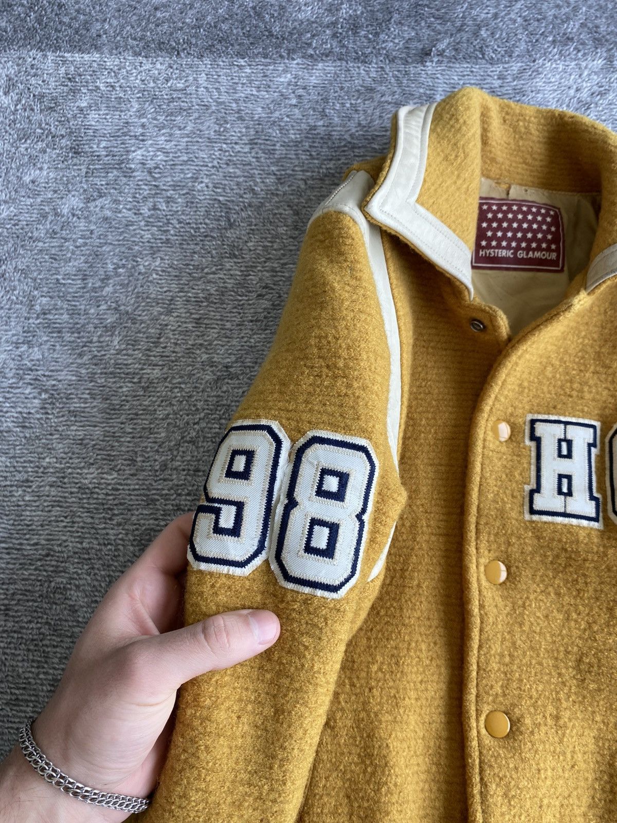 Hysteric Glamour Vintage 90s Heavy Hysteric Glamour Varsity Jacket Size US S / EU 44-46 / 1 - 8 Thumbnail