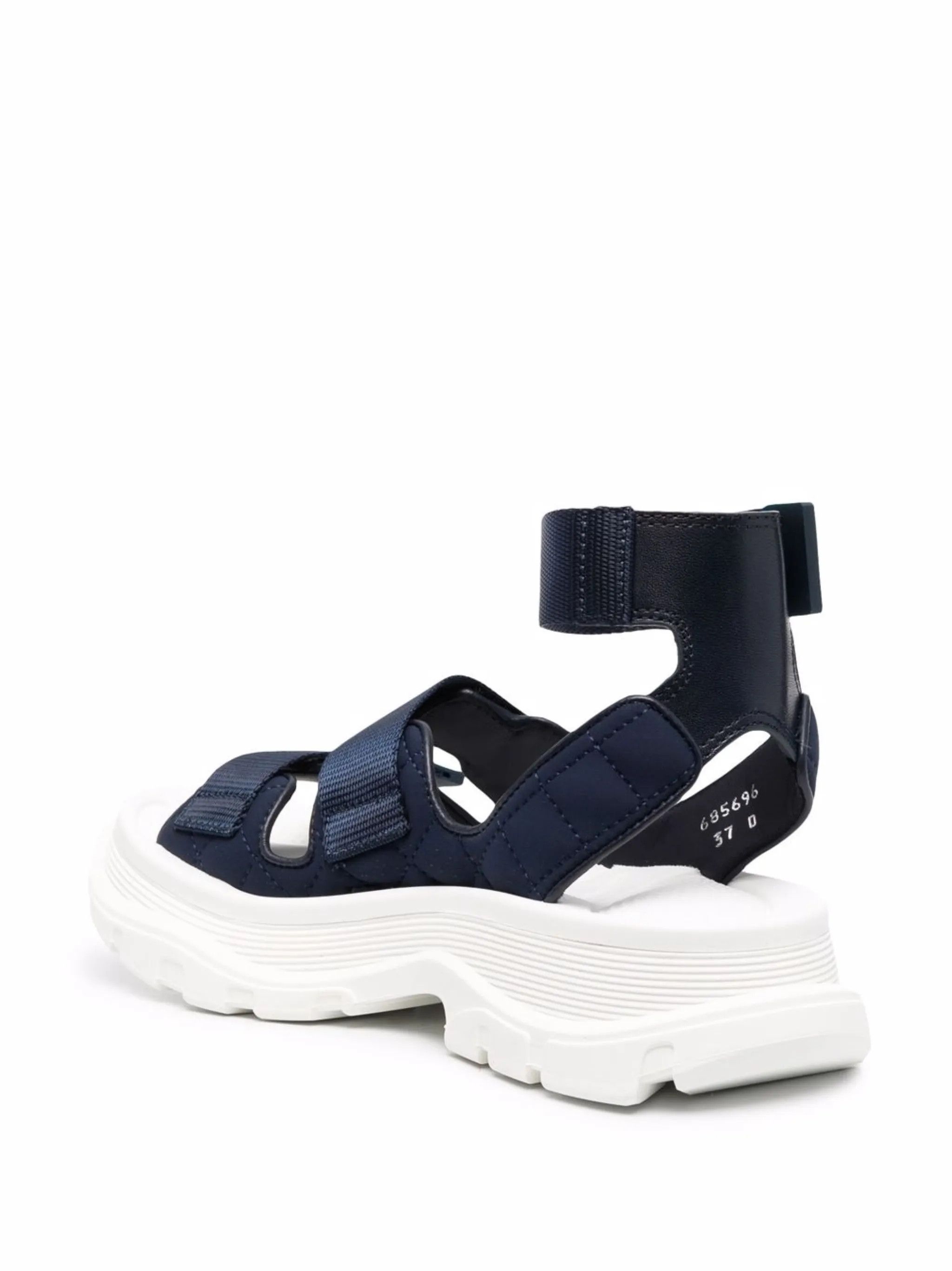 Alexander McQueen o1y0225 Sandals in Midnight Blue Size US 10 / IT 40 - 3 Thumbnail
