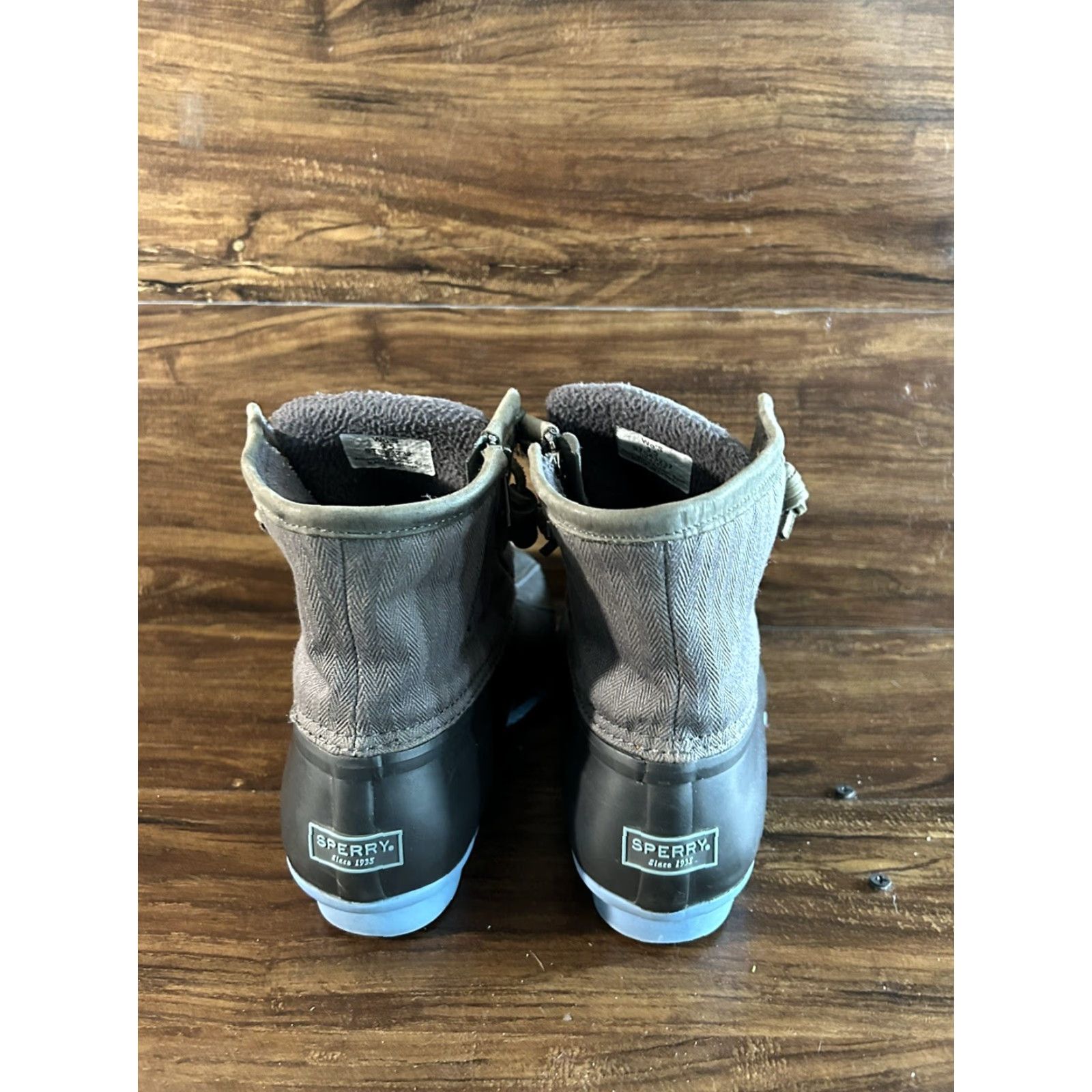 Sperry Sperry Saltwater Top-Sider Women Boots 9.5 Duck Waterproof Rubber Brown Size US 10 / IT 40 - 3 Thumbnail