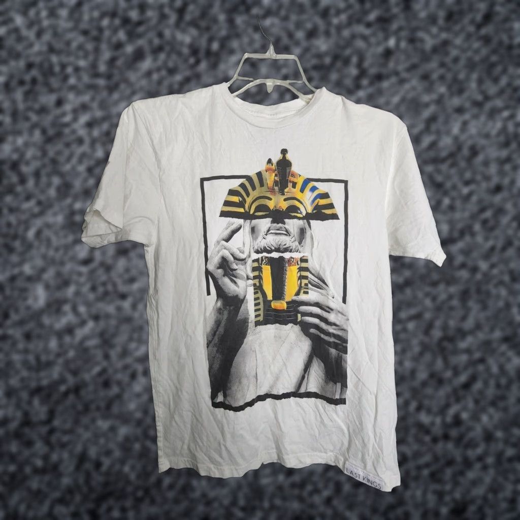Last Kings Last Kings Mens M Egyptian Hieroglyphics King Tut All Over Print T-Shirt Size US M / EU 48-50 / 2 - 1 Thumbnail