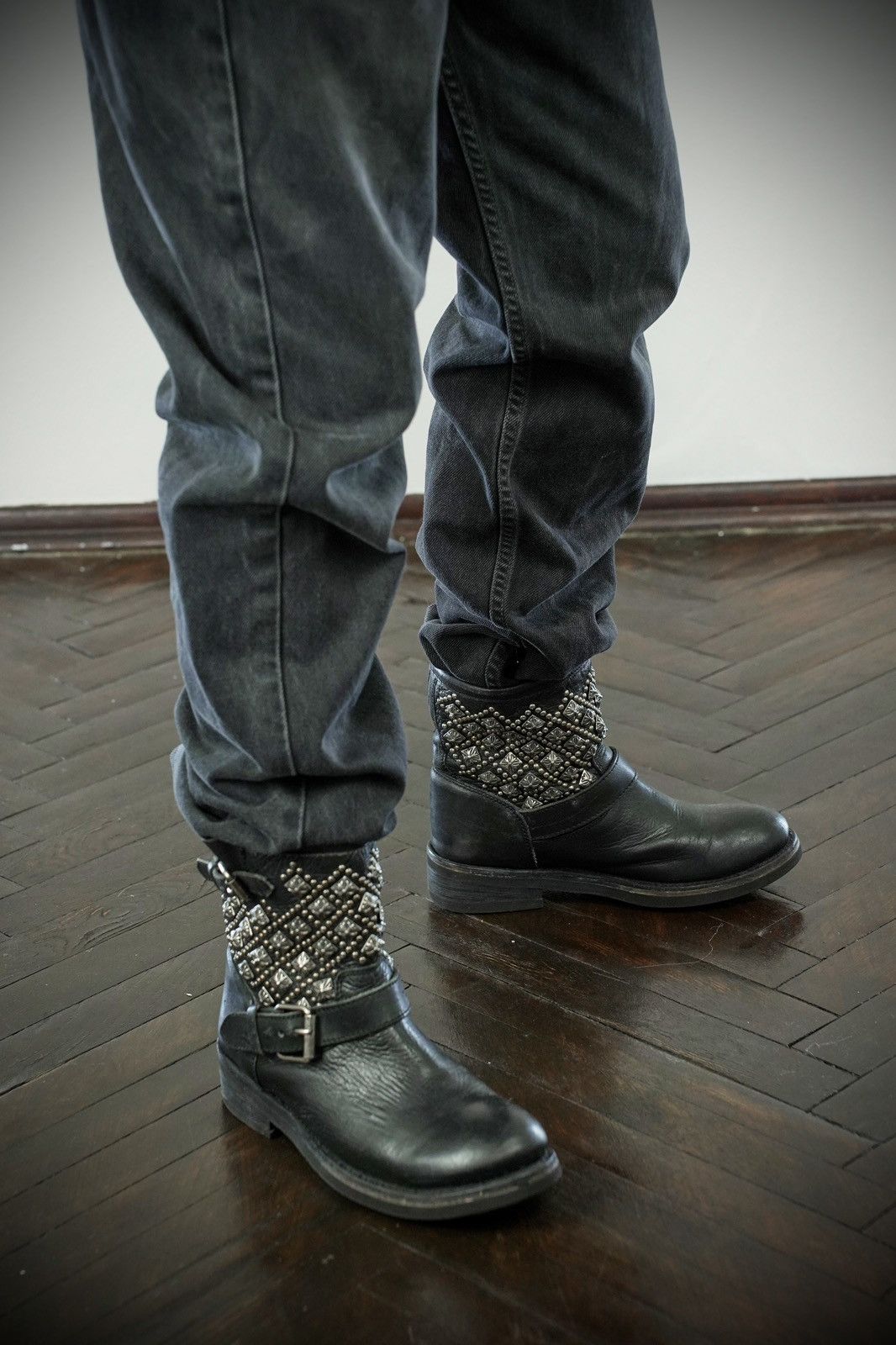 ASH Rare ASH Chrome Hearts Style Cross Leather Ankle Boots Size US 9 / IT 39 - 10 Thumbnail