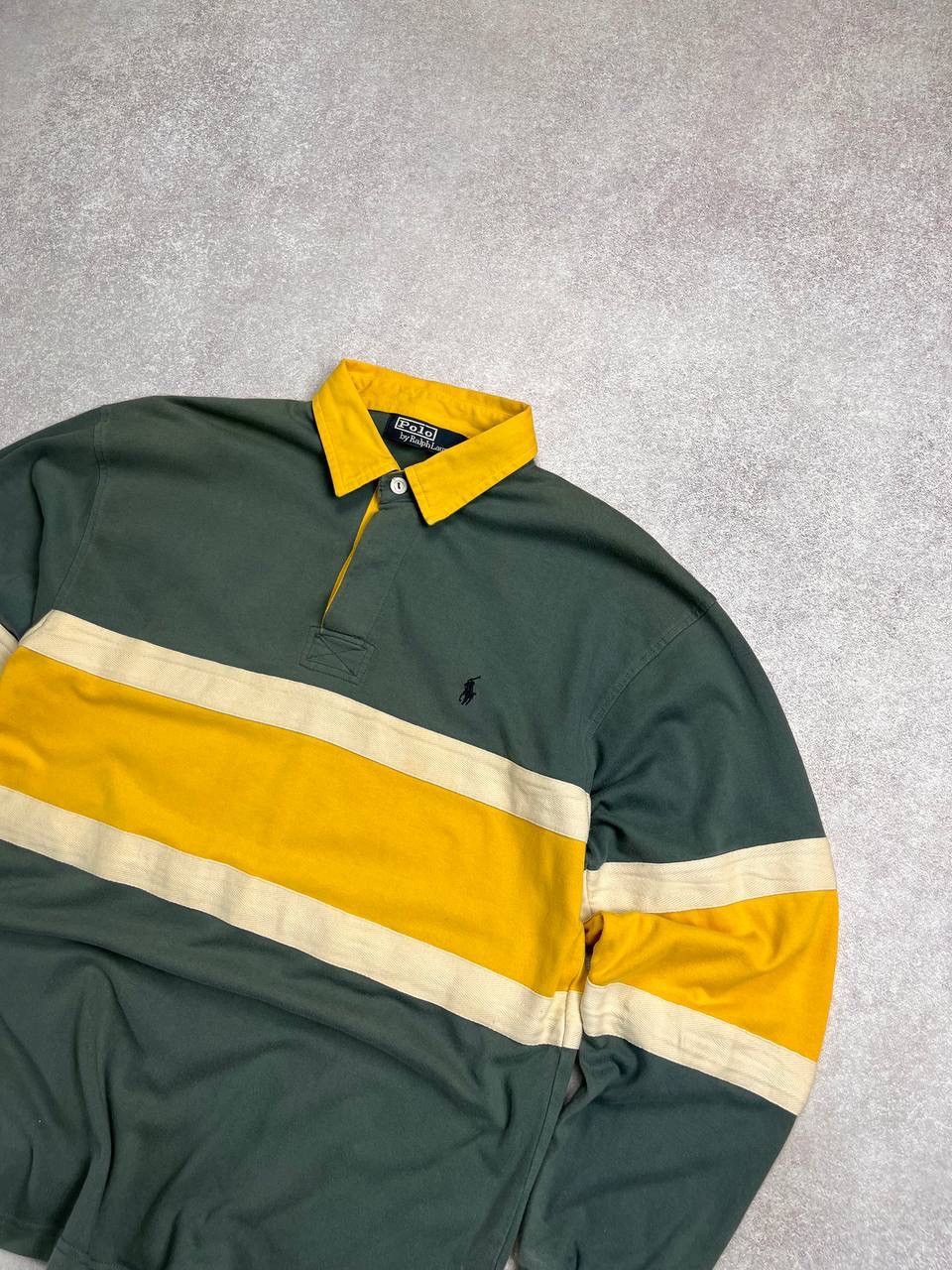 Vintage Vintage Polo Ralph Lauren Boxy Rugby Shirt Y2K XL Size US XL / EU 56 / 4 - 2 Thumbnail