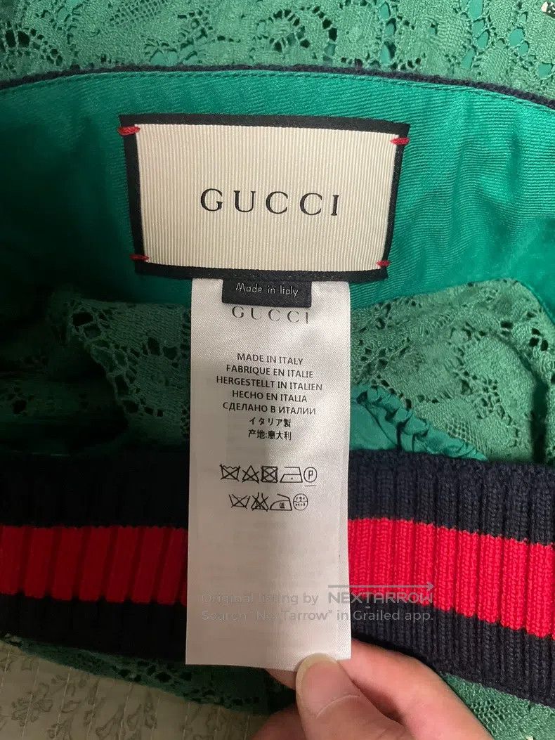 Gucci Gucci Green lace skirt Size 26" / US 2 / IT 38 - 4 Thumbnail