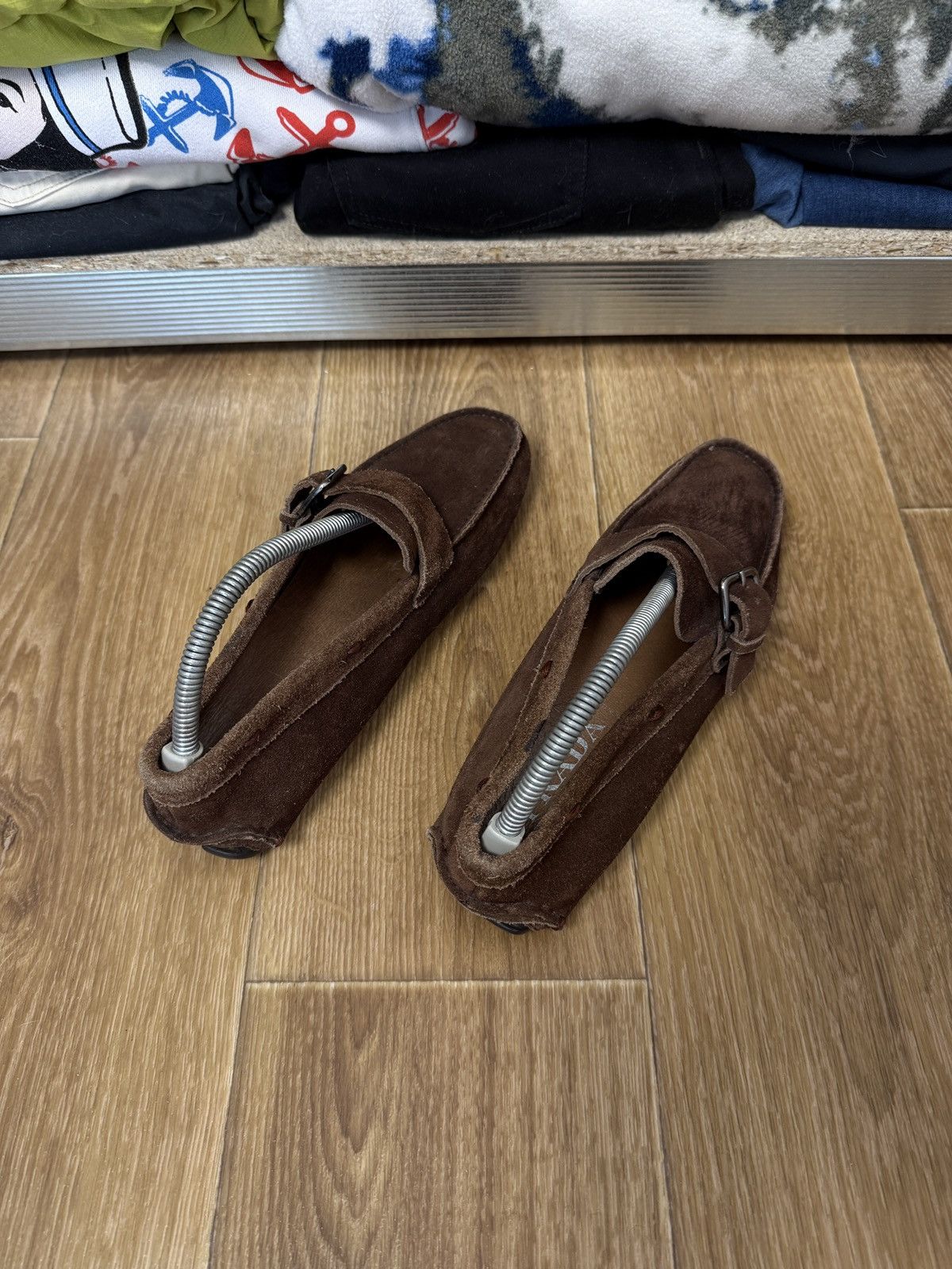 Prada Prada Leather Loafers Luxury Size US 7 / EU 40 - 3 Thumbnail