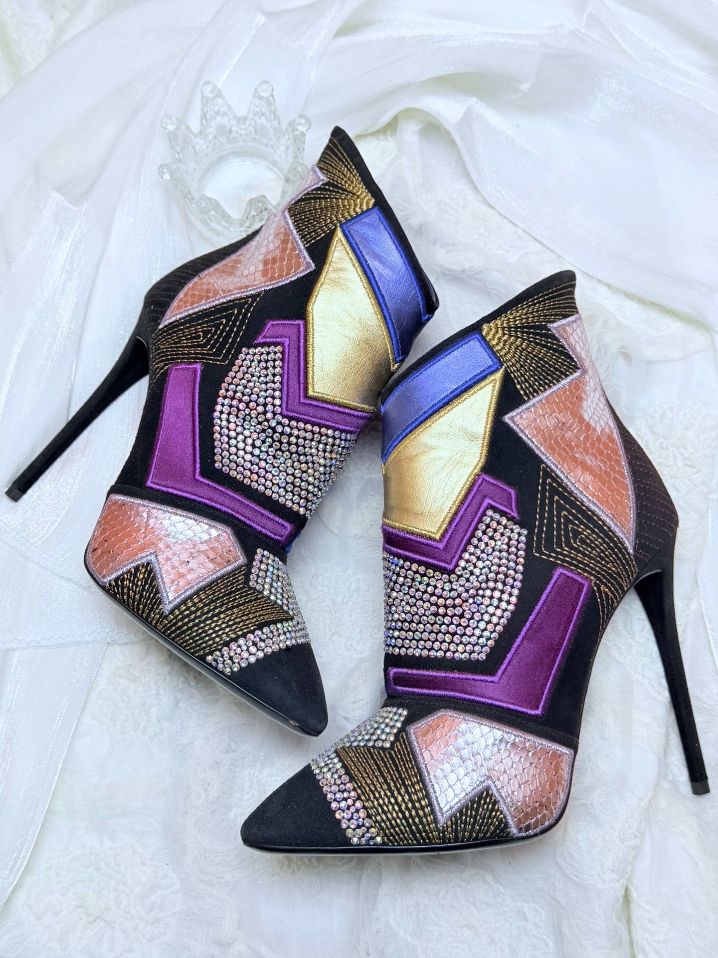 Giuseppe Zanotti Giuseppe Zanotti Patchwork Boots us_5 Women Size US 5 / IT 35 - 1 Thumbnail