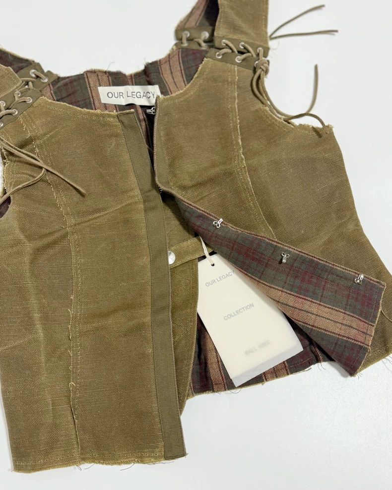 Our Legacy Our Legacy size34 Tie a ragged vest vest Size US XXS / EU 40 - 2 Thumbnail