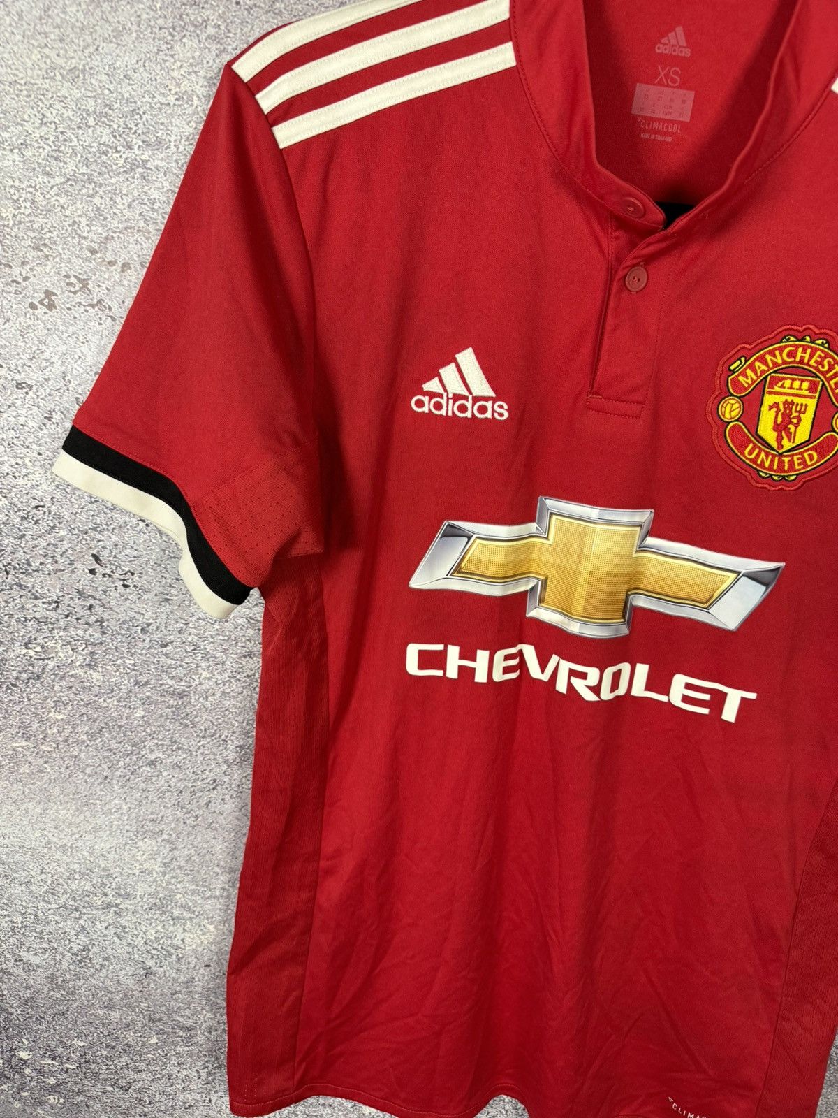 Adidas × Vintage Vintage Manchester United 2017/18 Adidas Soccer Jersey Small Size US S / EU 44-46 / 1 - 4 Thumbnail
