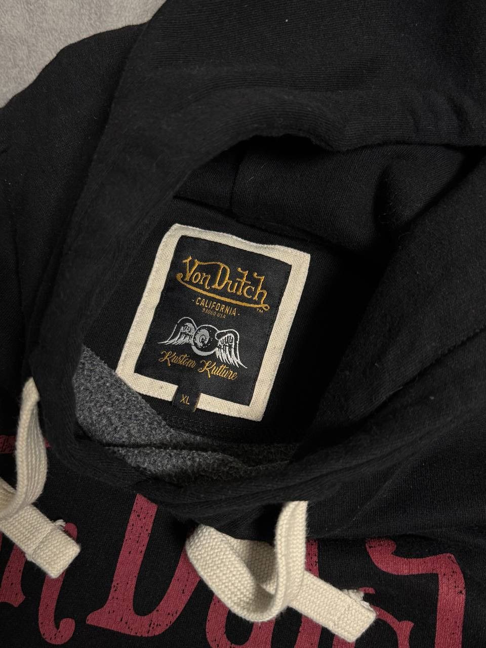 Vintage Vintage Von Dutch Y2K big logo hoodie size XL Size US XL / EU 56 / 4 - 5 Thumbnail