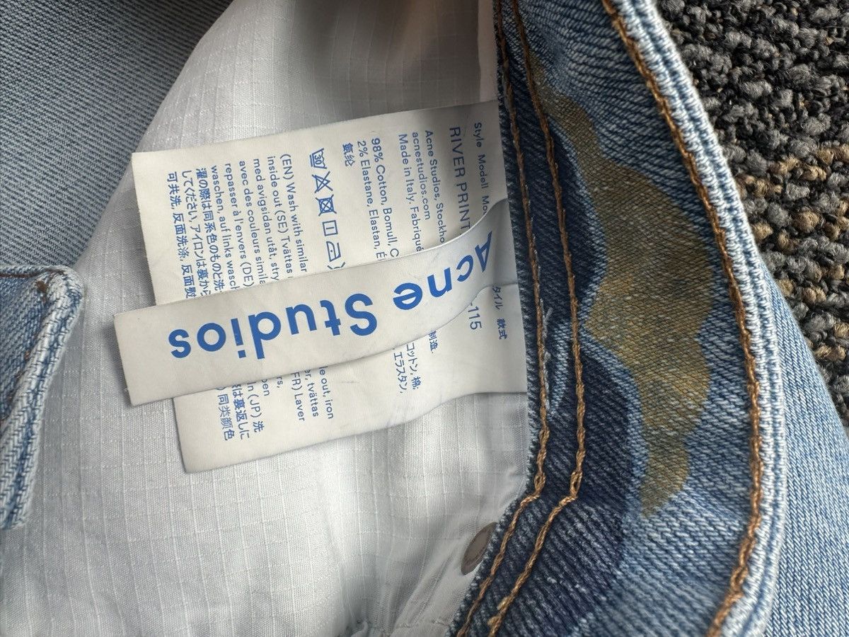 Acne Studios Acne Studios River Print Jeans Size US 32 / EU 48 - 6 Thumbnail