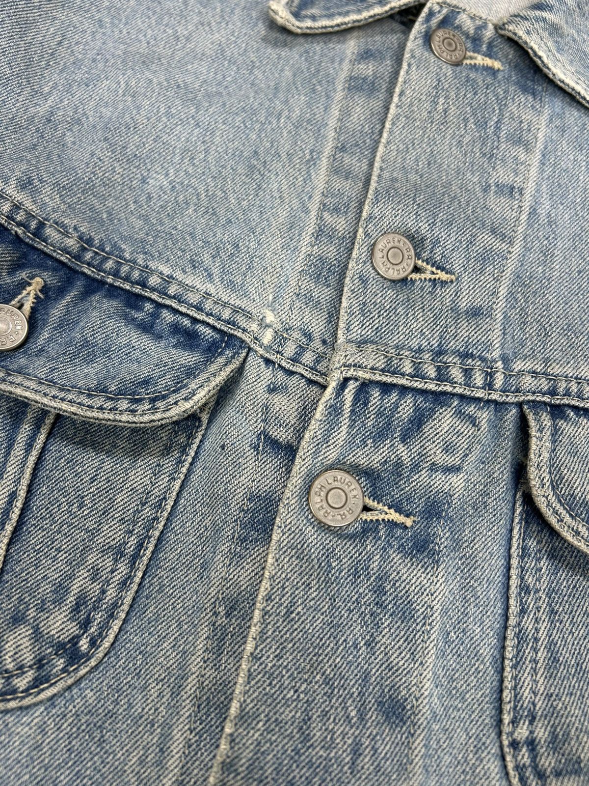 RRL Ralph Lauren Vintage Double RL Trucker Denim Jacket. J054 Size US L / EU 52-54 / 3 - 6 Thumbnail