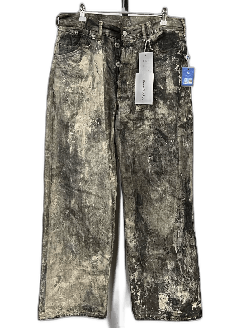 Acne Studios Acne Studios Dirt Dyed Wide Leg Pants Size US 44 / EU 60 - 1 Thumbnail