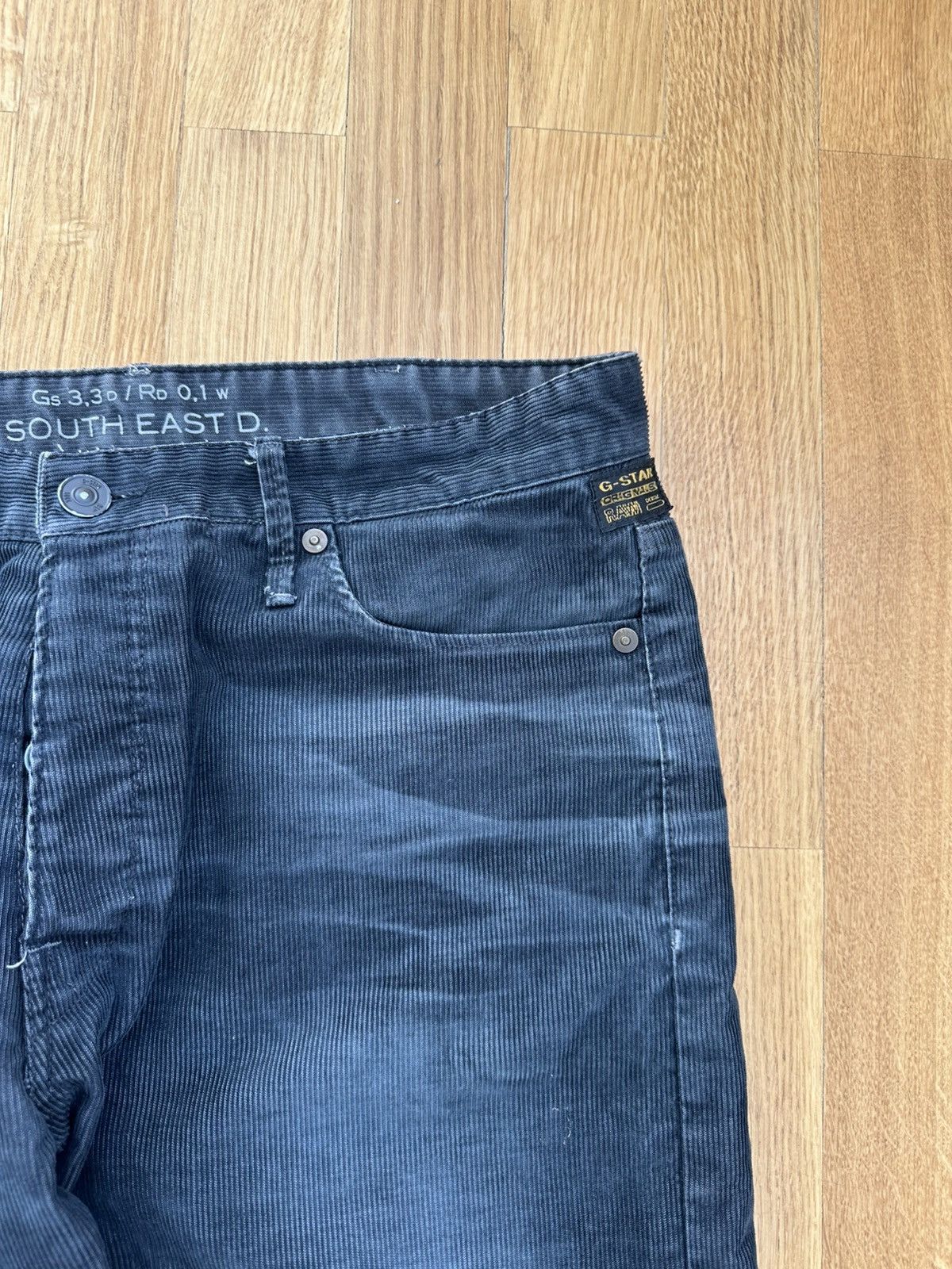 G-Star Vintage G-star Corduroy Pants Patch Logo Y2K Size US 33 - 13 Thumbnail